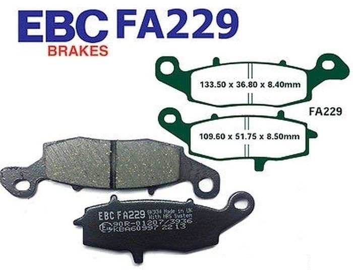 EBC Bremsen Set vorne 2xMD3003XC+1xFA229V+1xFA231V für Suzuki SV400 GSF600 SV650