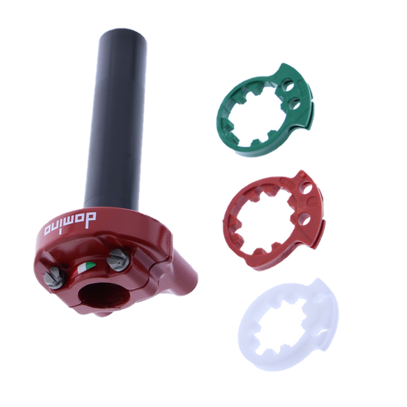 Domino 5233.03-00 Racing Gasgriff MX2 rot Gasdrehgriff ohne Griffgummi Universaldrehgriff