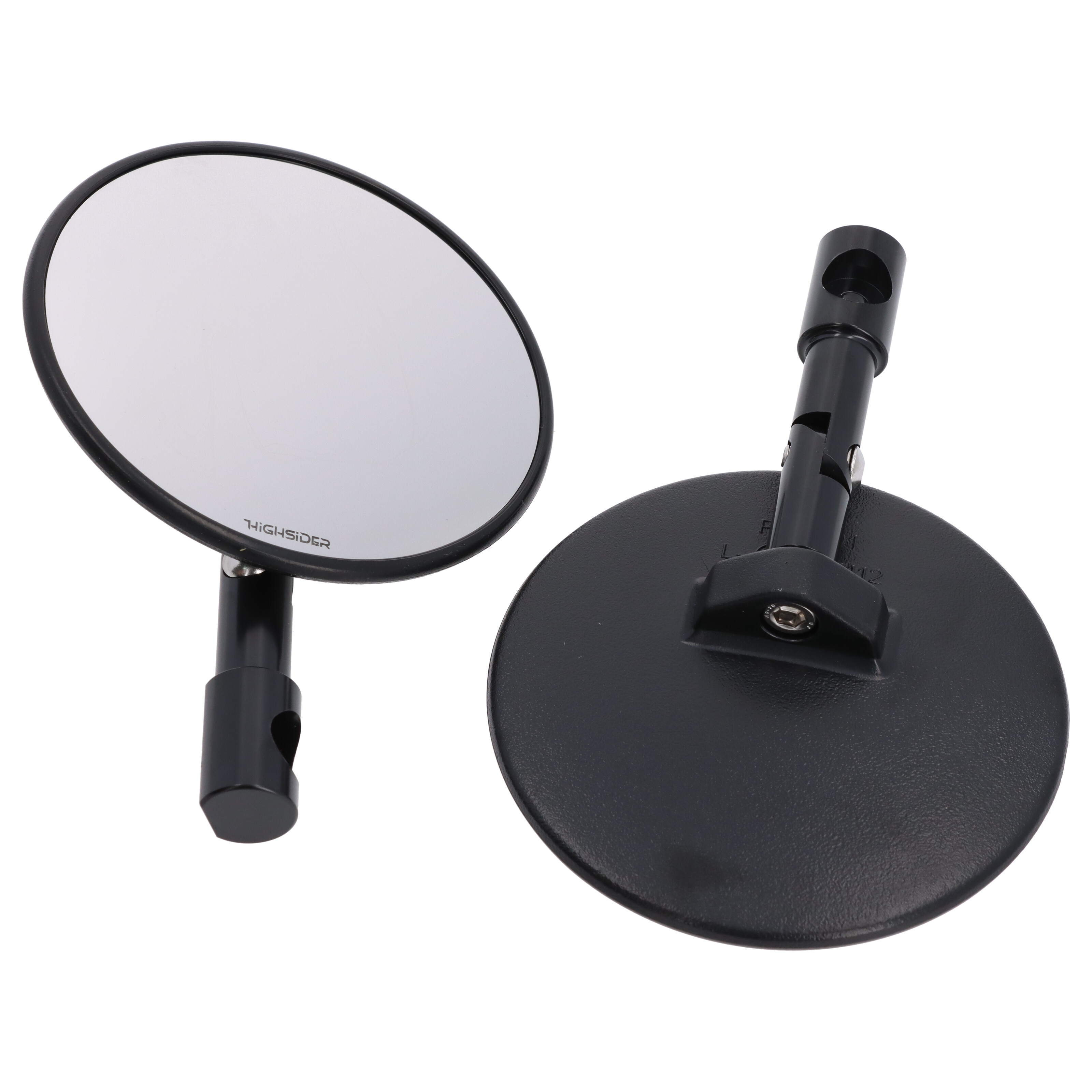 HIGHSIDER smart Lenkerendenspiegel Paar Universal schwarz Superbike E-geprüft 301-078