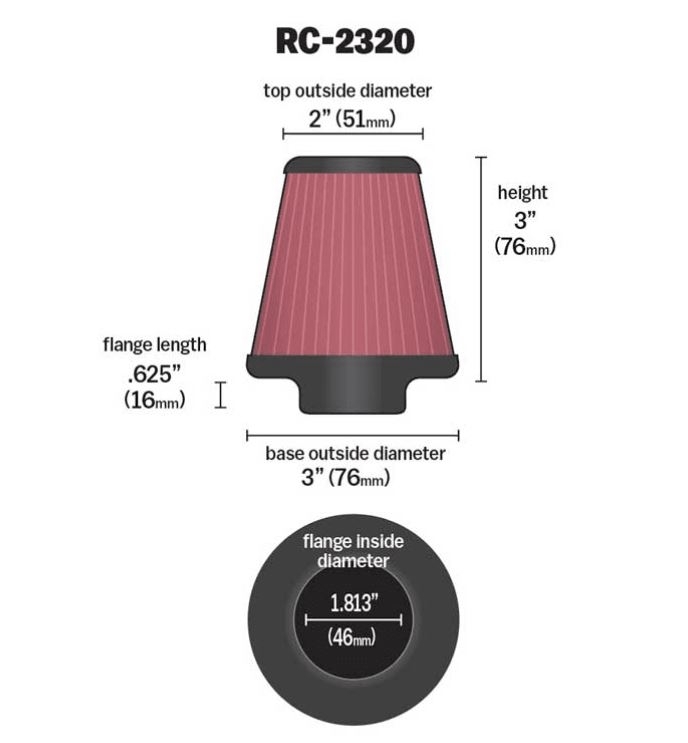 K&N Sportluftfilter RC-2320