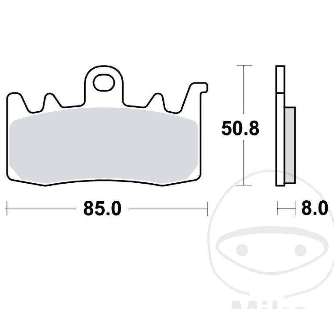 TRW MCB856TRQ Sintermetall Bremsbeläge vorne für BMW R1200 S1000 F800 F900 Ducati MV Agusta Triumph