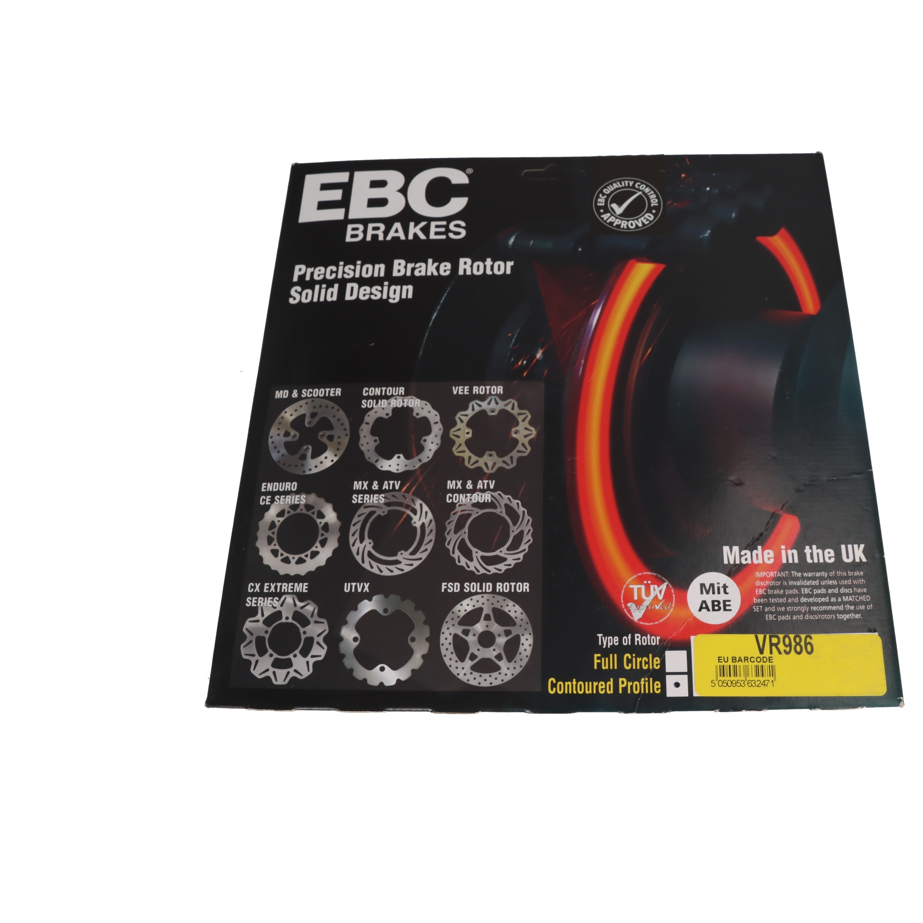EBC VEE Scooter Bremsscheibe VR986 Yamaha XC YW 125 MBK XC 125 X