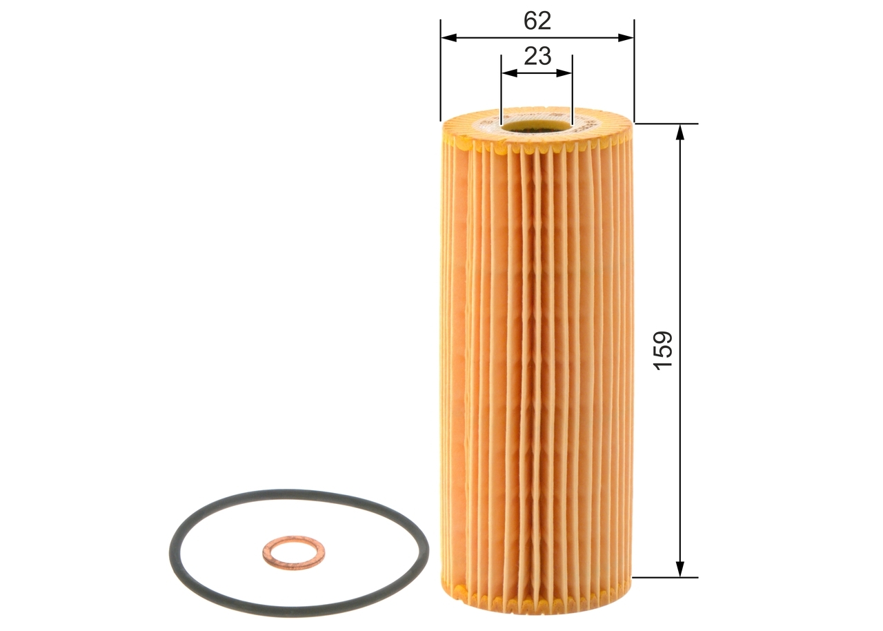 BOSCH 1457429122 Ölfilter für Mercedes W124 W202 W203 W208 W210 Daewoo Ssanyong
