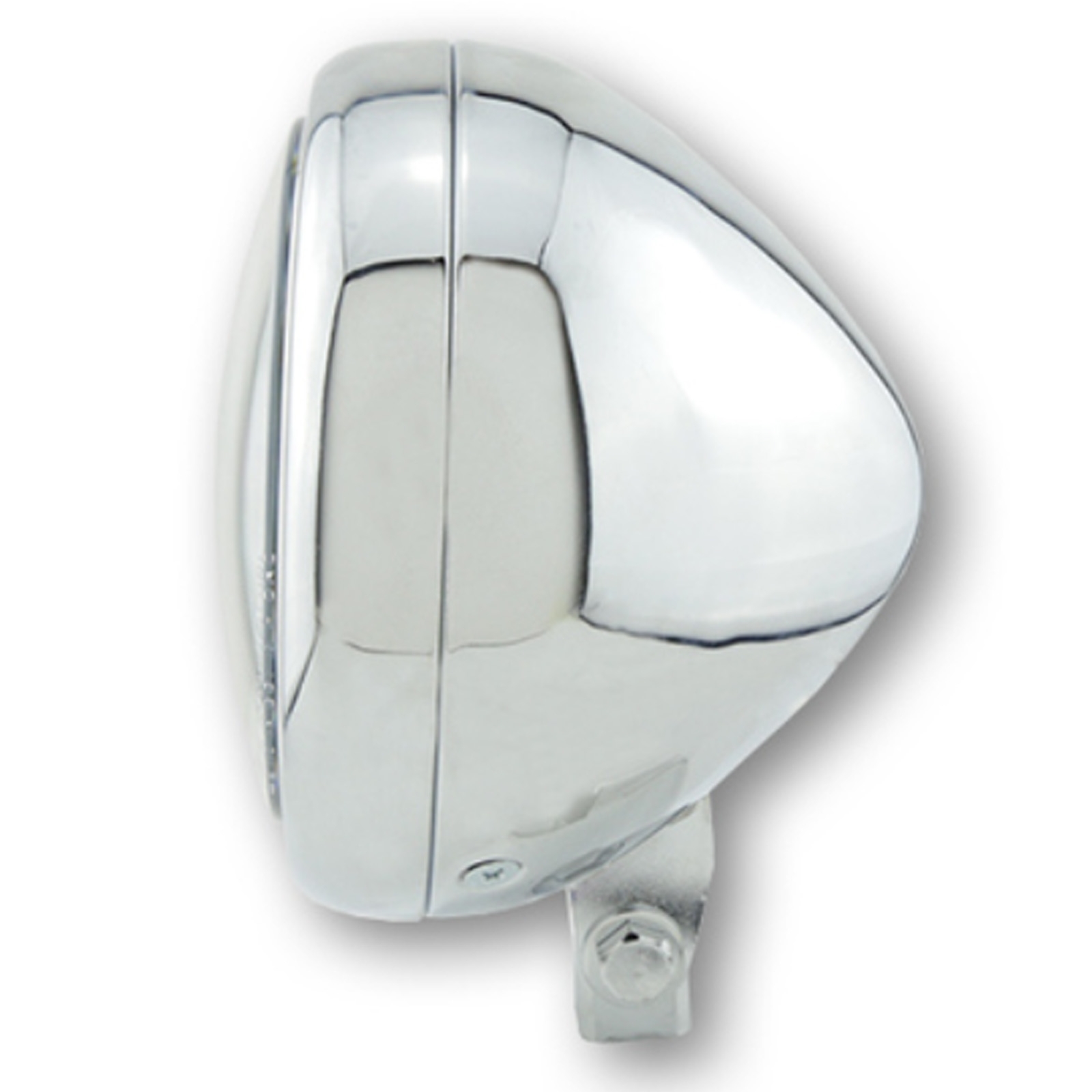 HIGHSIDER pro Motorrad Scheinwerfer Pecos Typ 6 LED Chrom Mit TFL E-Geprüft 5 3/4 Zoll