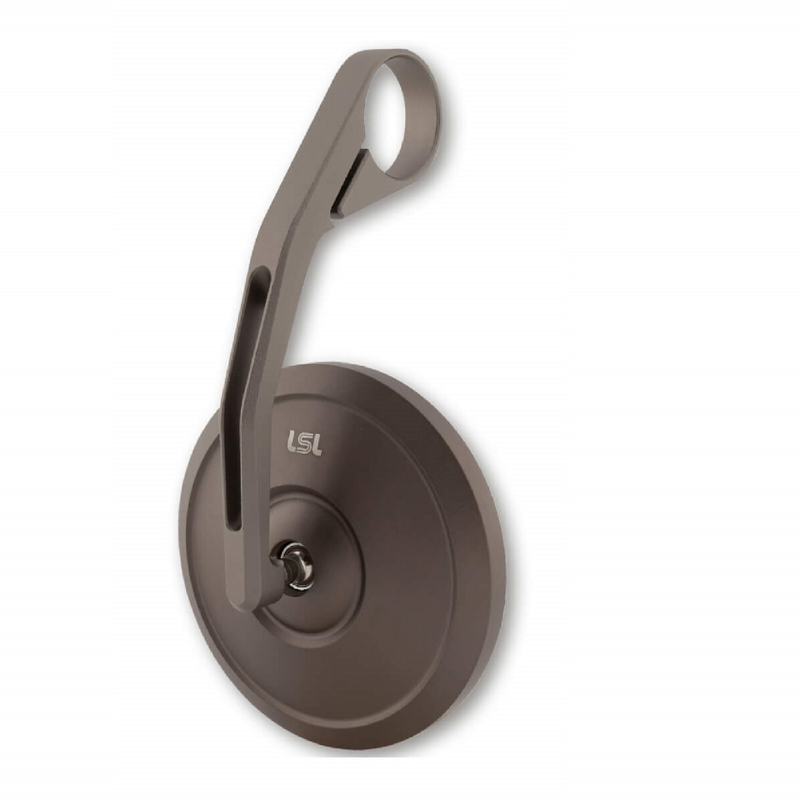 Lenkerendenspiegel Universal aus Aluminium in titan links oder rechts LSL RETRO