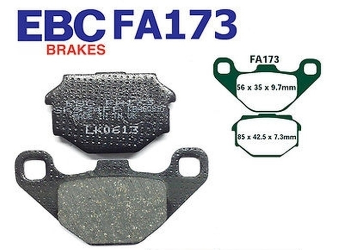 EBC Bremsbeläge FA173 für Aprilia Cagiva Sachs ETX Moto Pegaso Tuareg W12 16 ZX