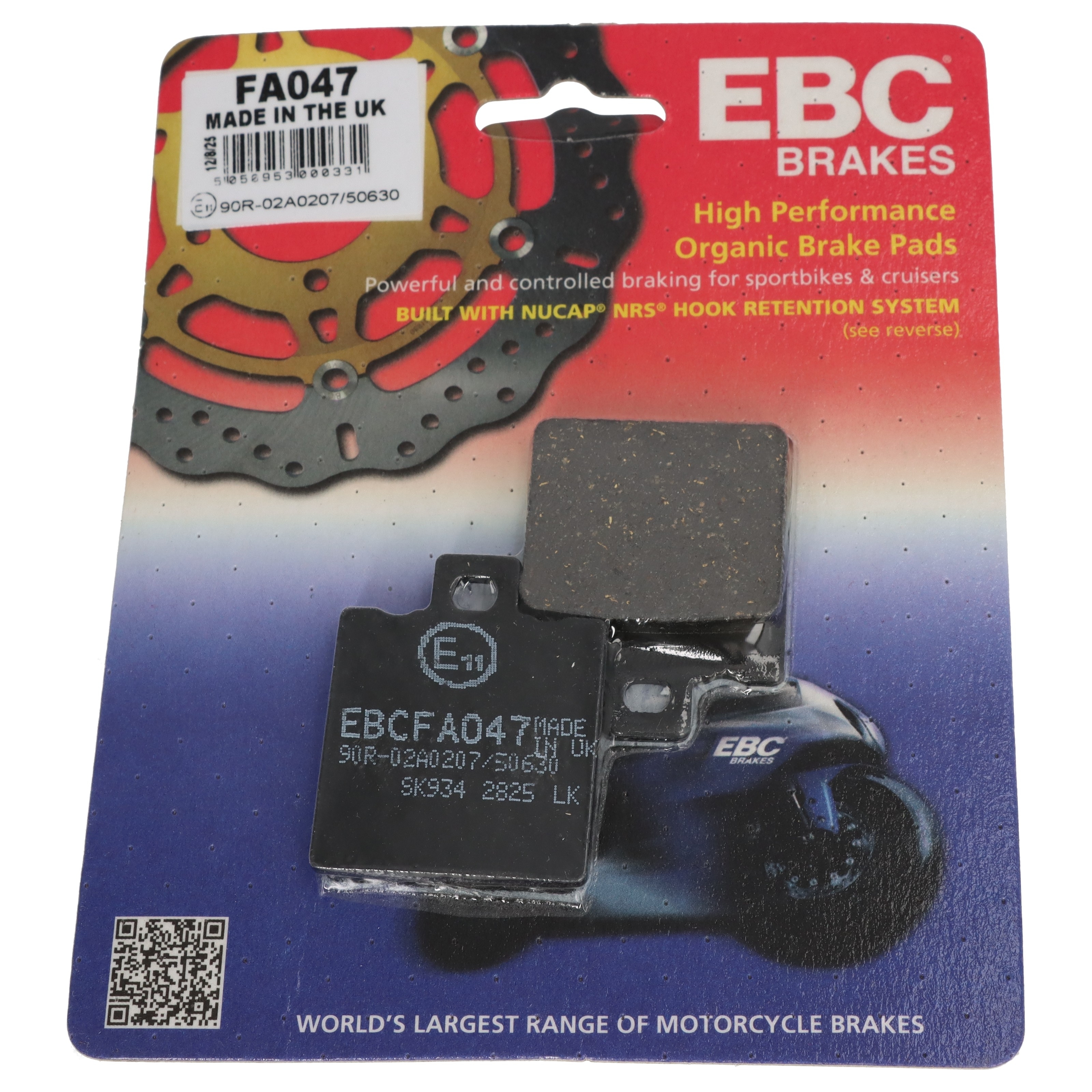 EBC Bremsbeläge FA047 Aprilia RS 50 250 AF1 RX Europa 125 Cagiva Mito N1