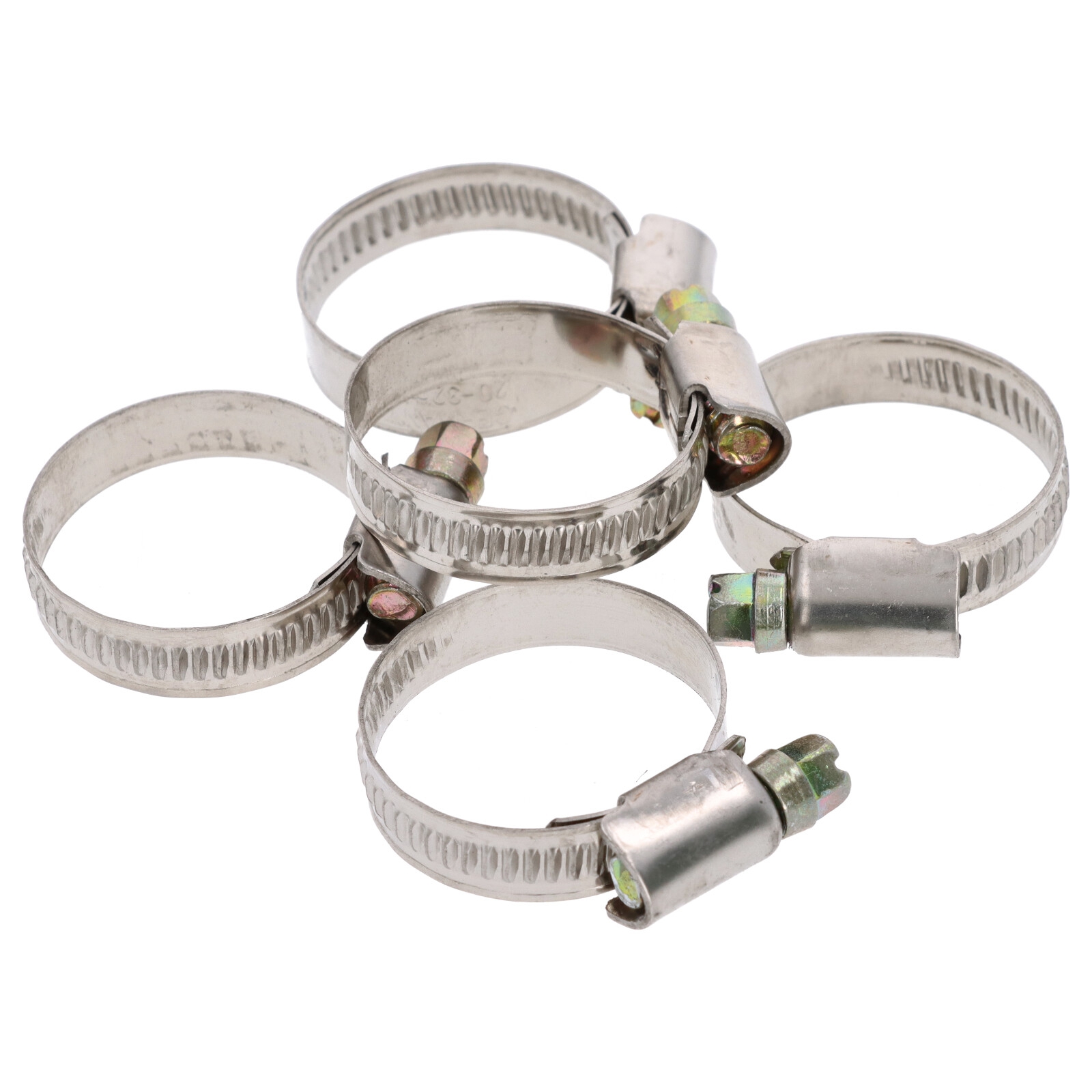 5x Schlauchklemme Spannbereich 20-32mm 9mm Rohrschelle Binder Schlauch W2 DIN3017