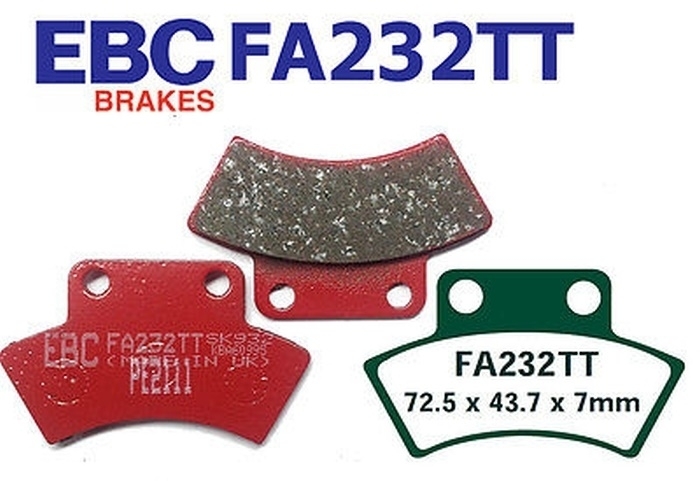 EBC Bremsbeläge FA232TT Masai L K 50 CFMOTO 500 625 Polaris 250 300 350 400