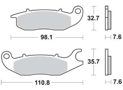 TRW MCB759 Bremsbeläge vorne für Honda CBR125 2004-2019 CBF ANF MSX Z 125 Rieju RS-2 NKD