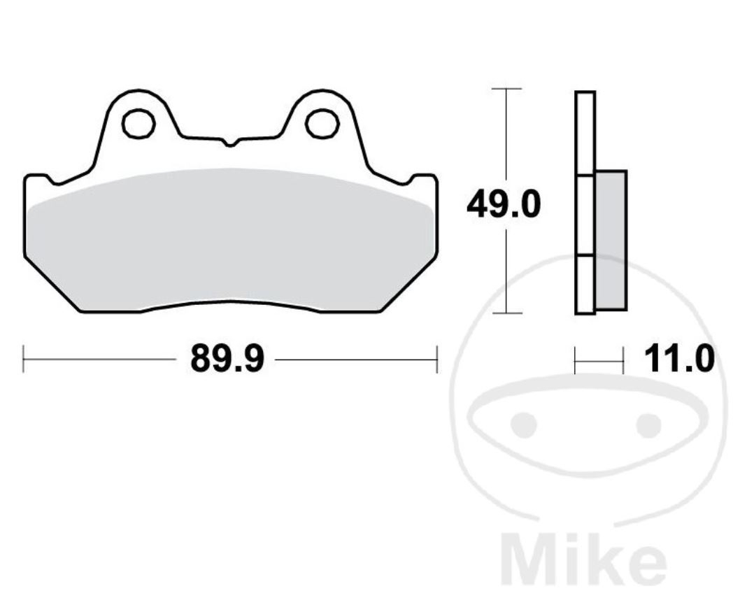 TRW MCB512SH Sintermetall Bremsbeläge hinten für Honda CB CX FT VF CBR VFR GL Goldwing