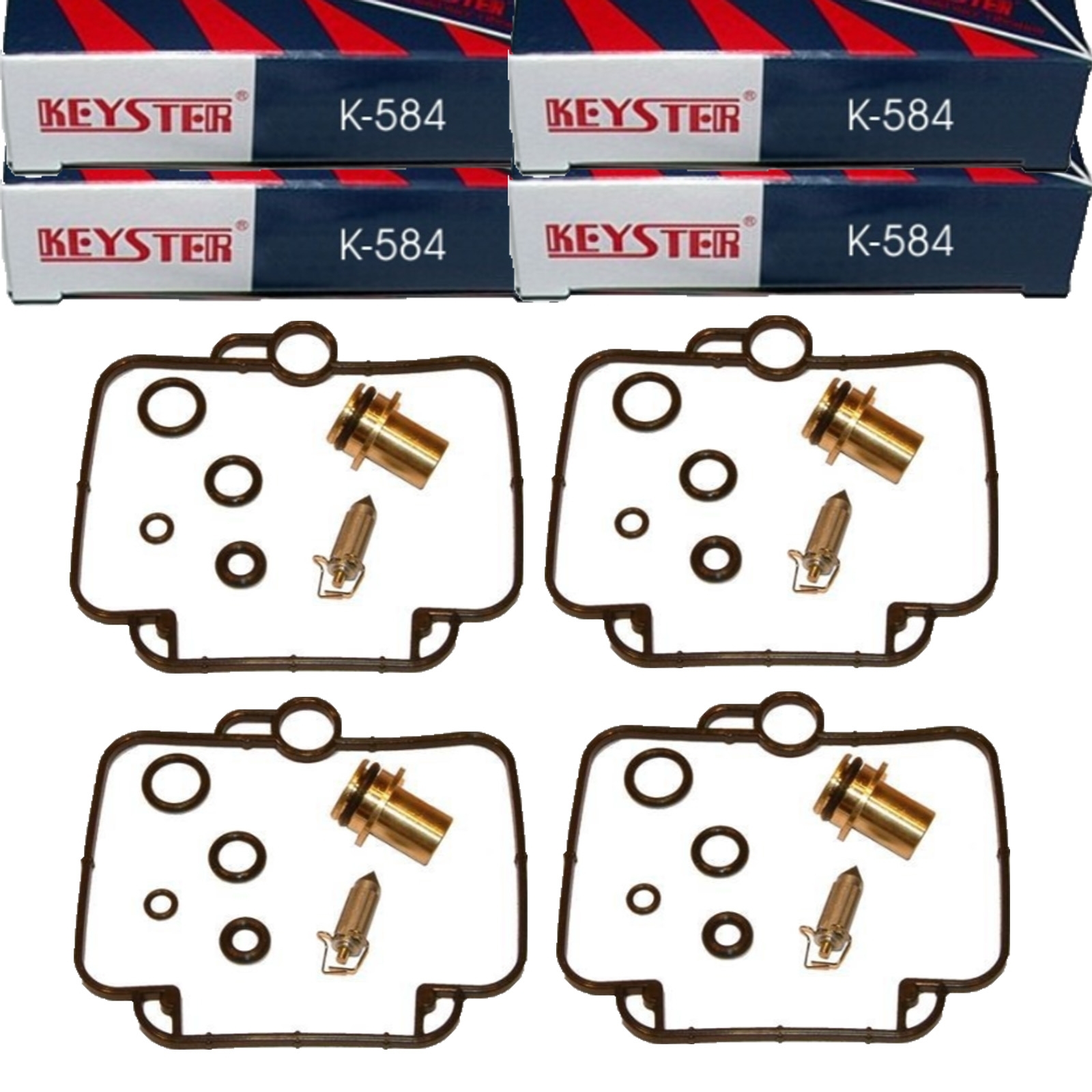 4x Keyster K-584 Vergaser Reparatursatz für Suzuki GSX-R750 W GSX-R1100 W GR7BB GU75C