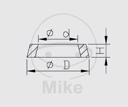 Kabaya seal for rear shock 16 X 36 X 5