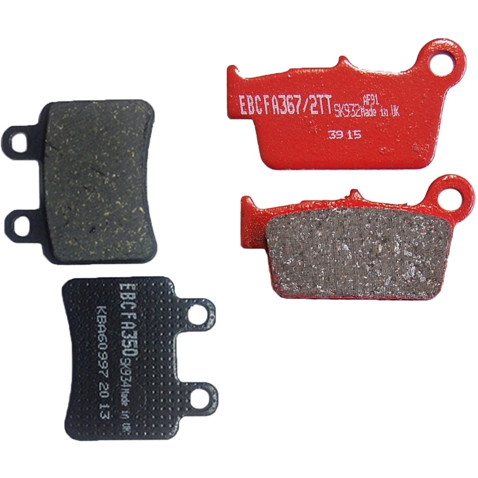 Bremsbeläge SET Vorne + Hinten für Beta RR 50 Standard 09-10 FA367/2TT + FA350