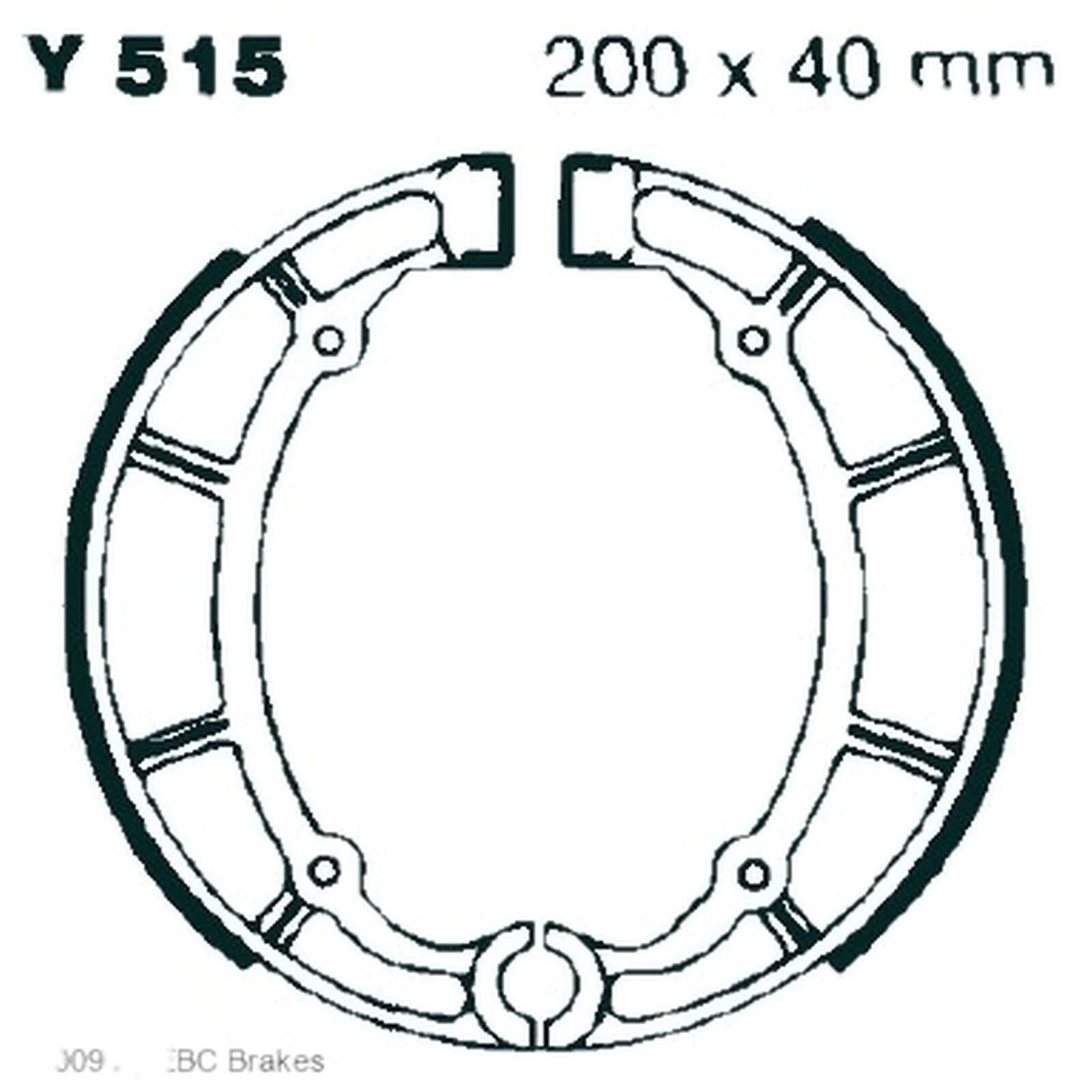 EBC Y515 Bremsbacken + Federn für Yamaha XVS 650 1997-07 XJ 650 700 750 XV 535 750 1000 1100