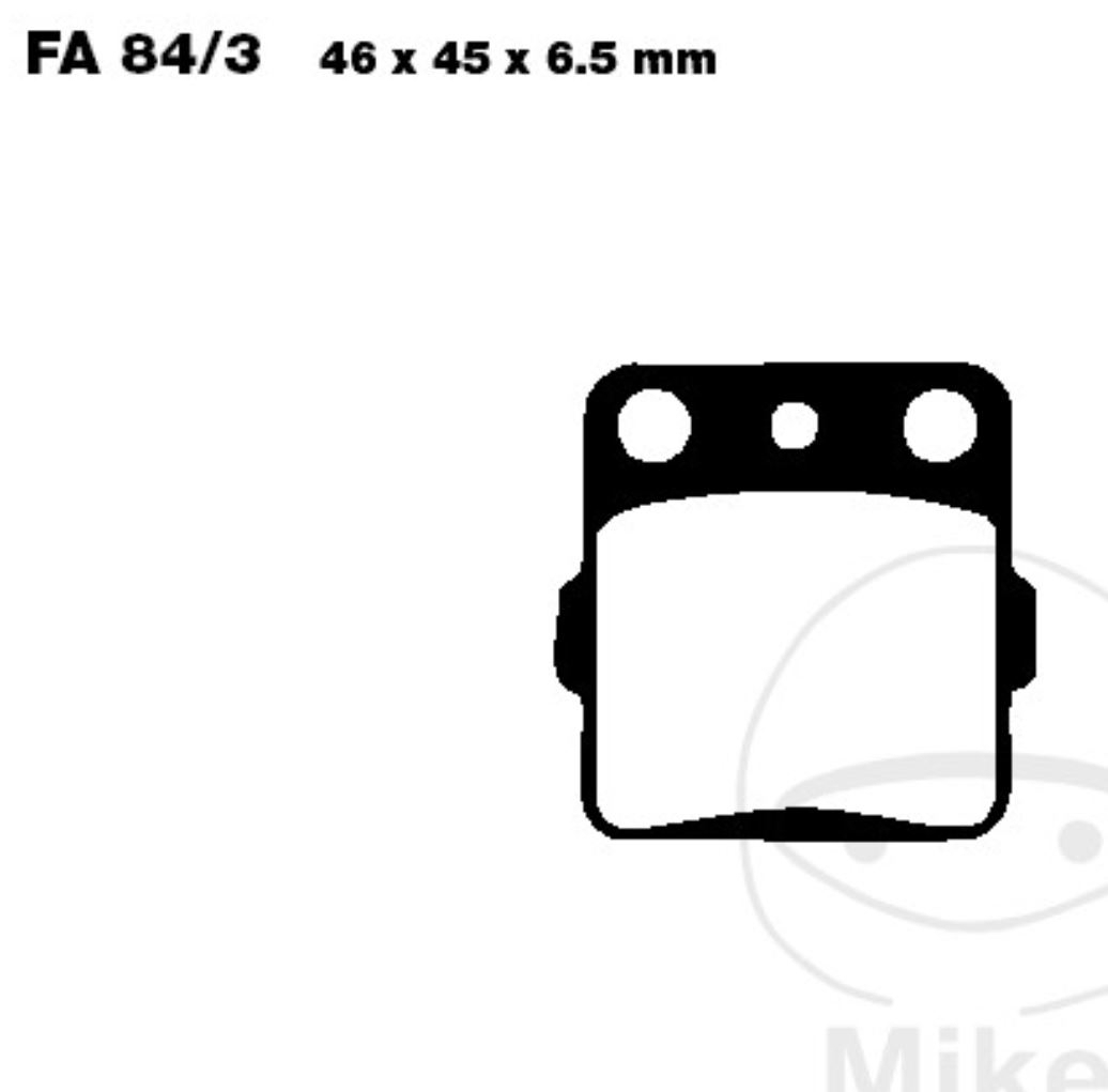 EBC Bremsbeläge FA084/3R für Suzuki RM 125 250 Yamaha YZ 125 250 80 85
