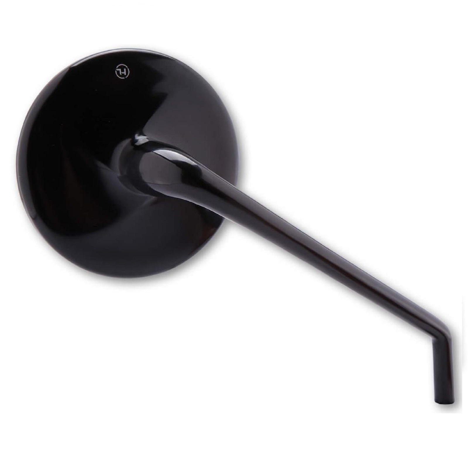 Spiegelpaar universell für viele Fahrzeuge aus Aluminium in schwarz mit M10 Gewinde Beidseitig montierbar