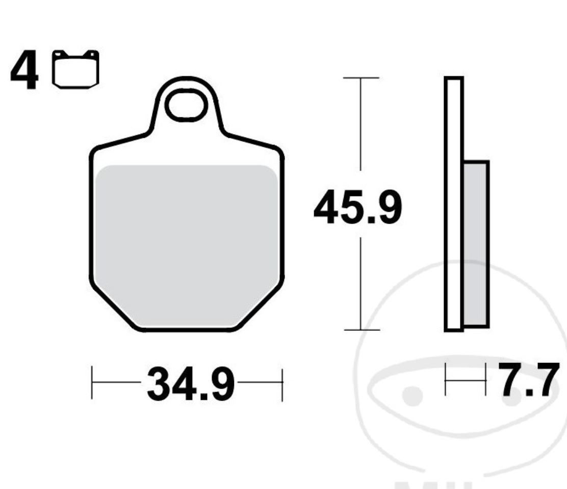 TRW MCB794TRQ Sintermetall Bremsbeläge vorne für KTM SMR 450 Supermoto SMR560 HM-Moto CRM-F