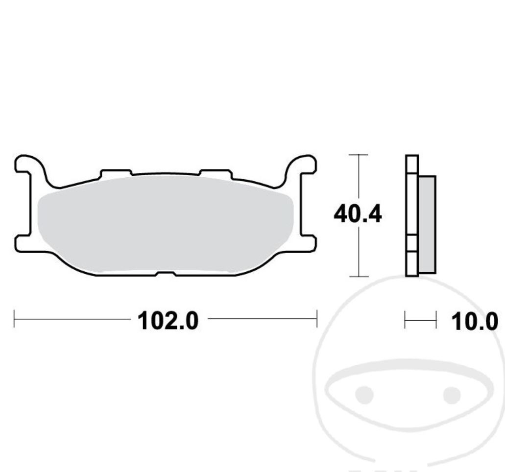 TRW MCB640 Bremsbeläge vorne für Yamaha Virago XV535 XJ650 900 XVS650 DragStar XVS950