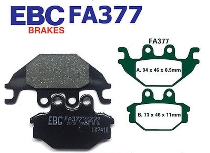EBC Bremsenset Bremsscheibe & Bremsbeläge MD2122 + FA377