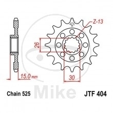 JT Ritzel 16 Zähne Teilung 525 / 404.16 JT Sprockets