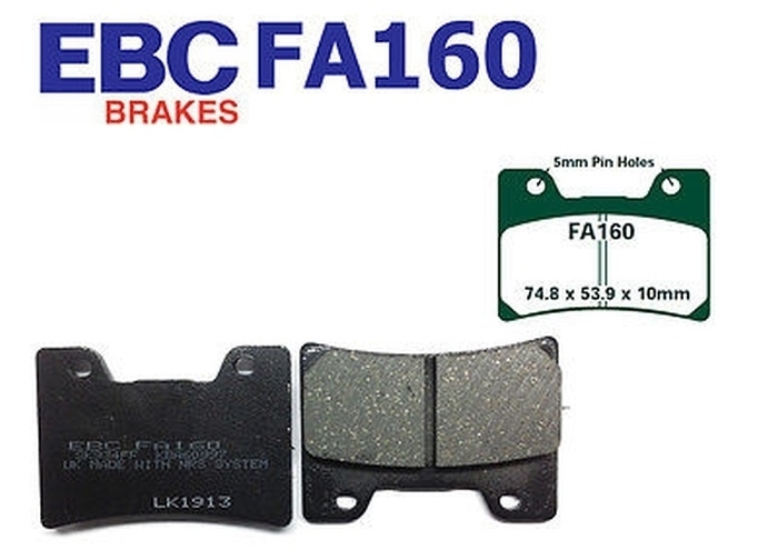 EBC FA160 Bremsbeläge vorne für Yamaha FZR 600 FZR 1000 TDM 850 FJ VMX-12 1200