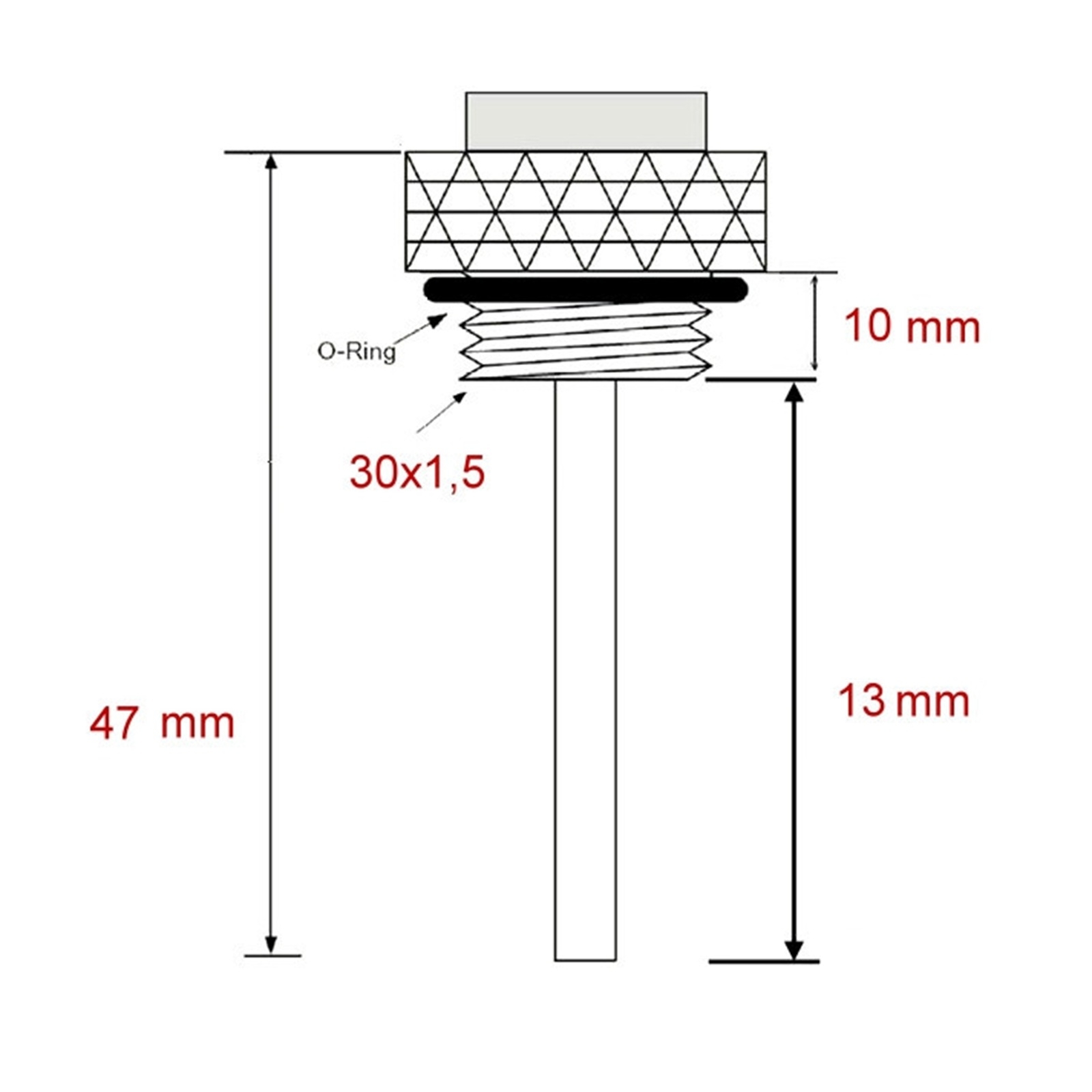 JMP Öltemperatur Direktmesser / Ölthermometer für Kawasaki ZX-12R ZX-9R