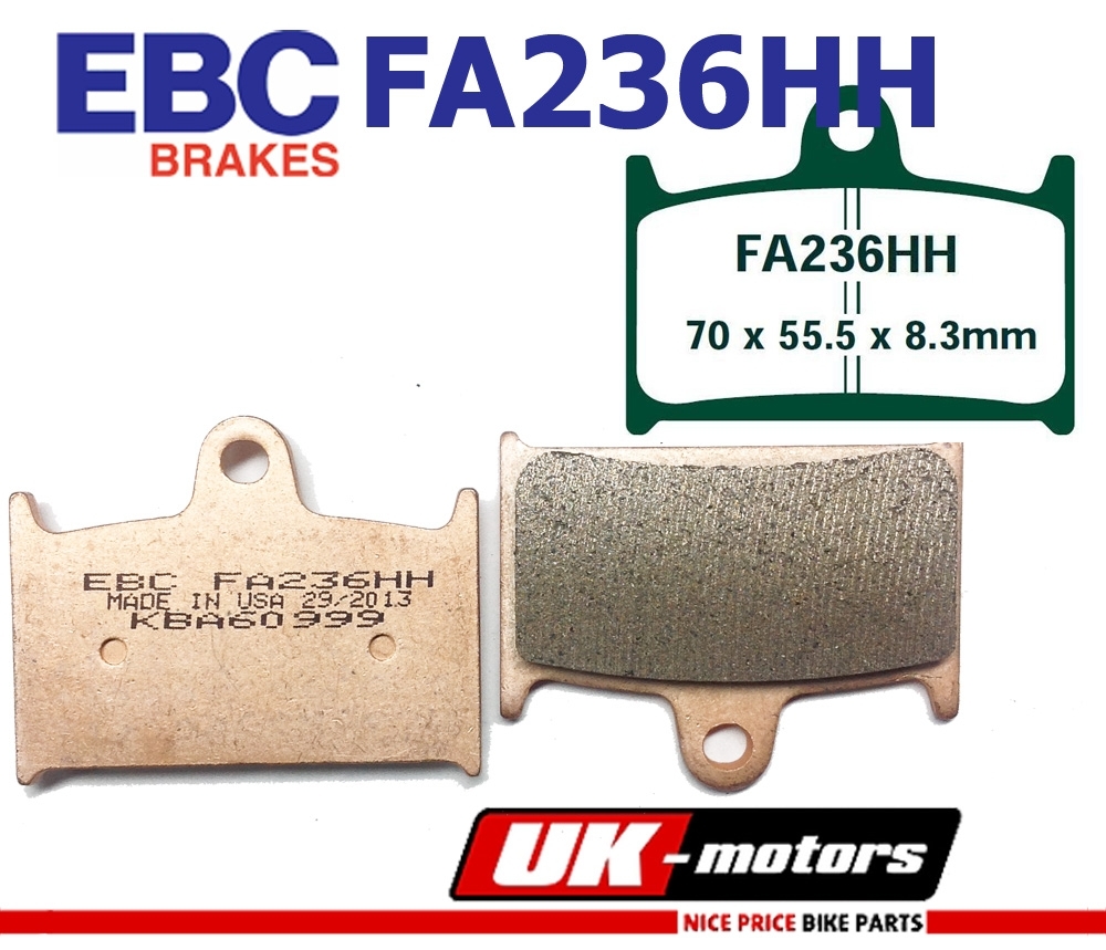 EBC Bremsen Set 2x MD842X + 2x FA236HH für Triumph Tiger Explorer