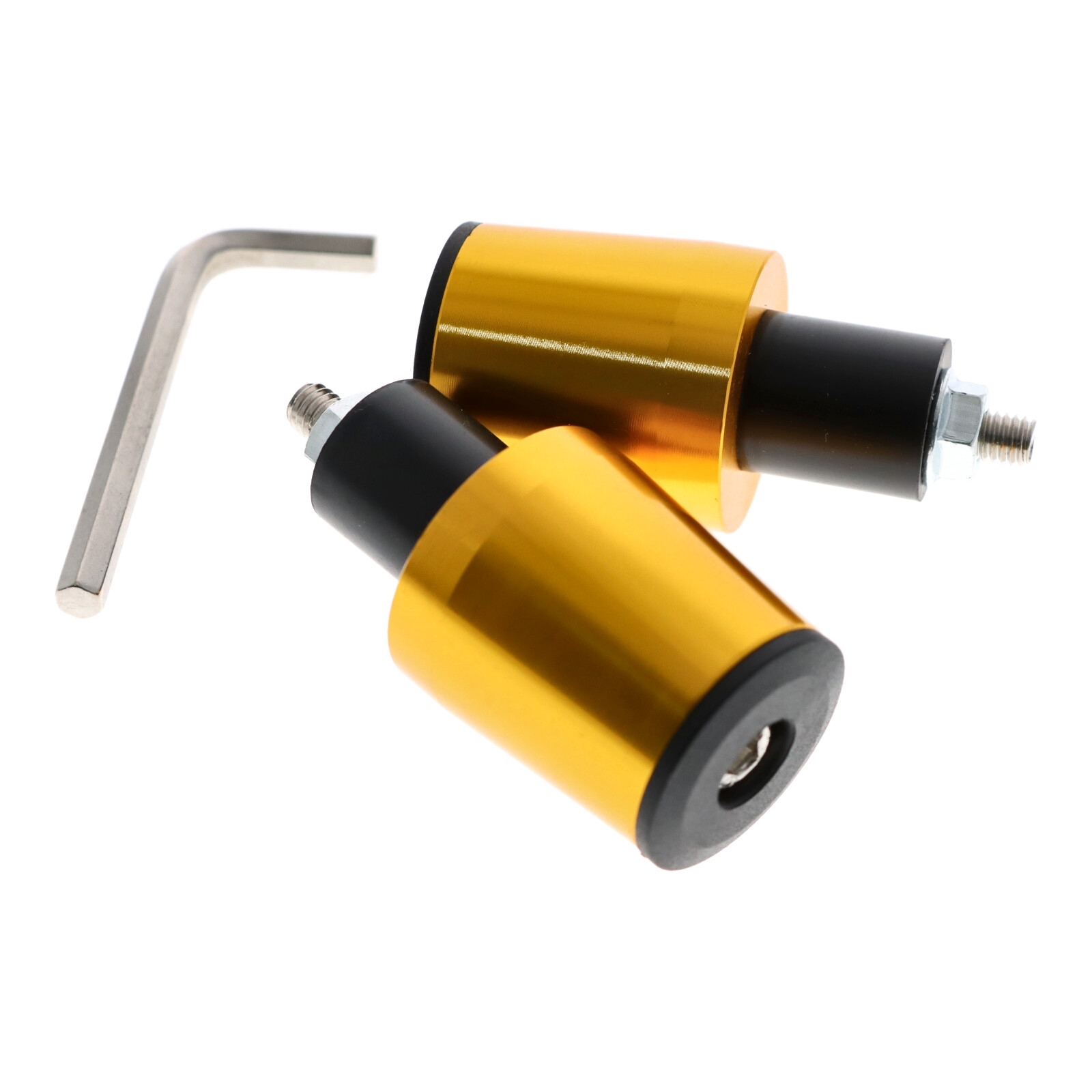 Motorrad Lenkerenden / Lenkergewichte 160g gold Vibrationsdämpfer