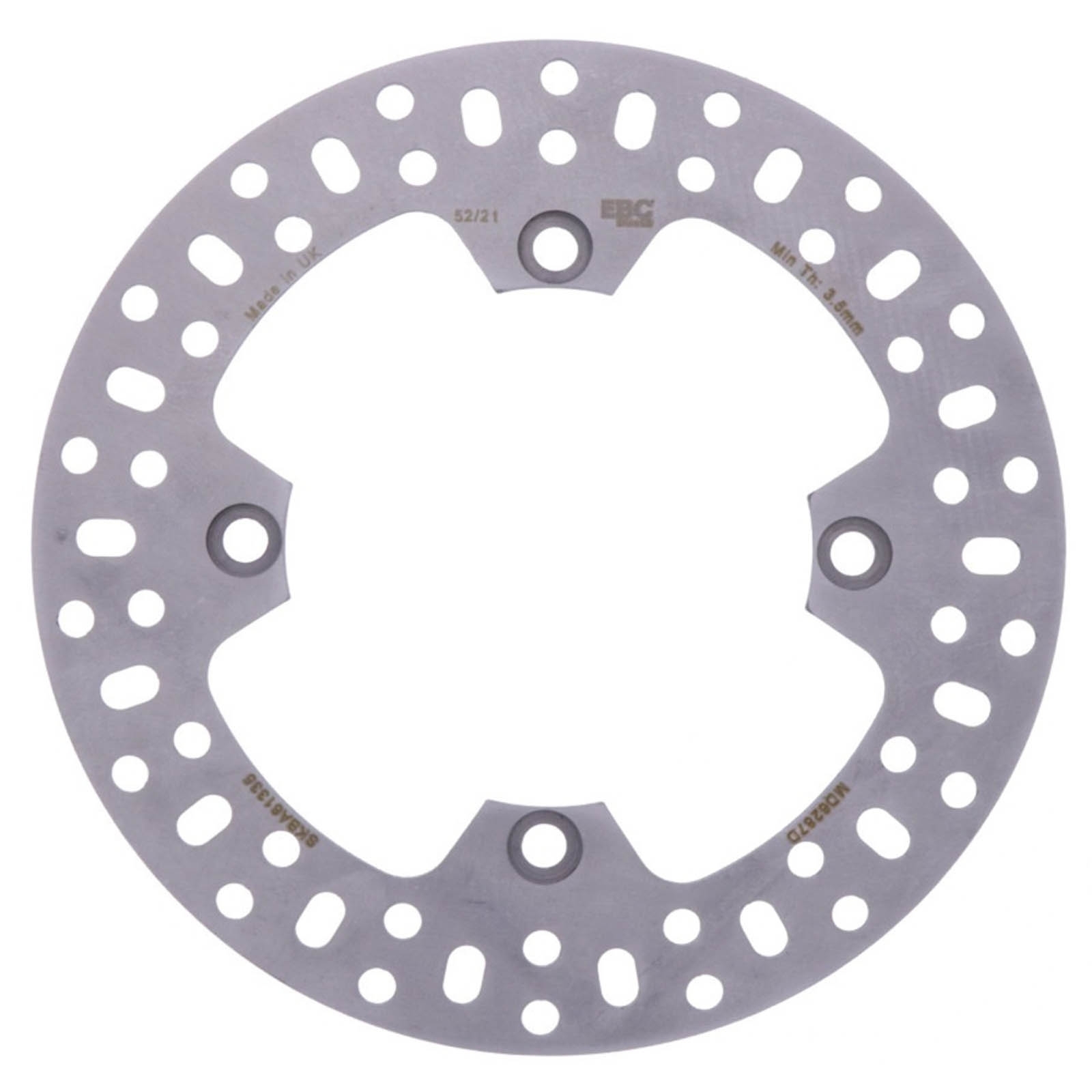 EBC MD6287D Bremsscheibe hinten für Husqvarna WRE WR CR SM S 125 TC TE 570 SM 610