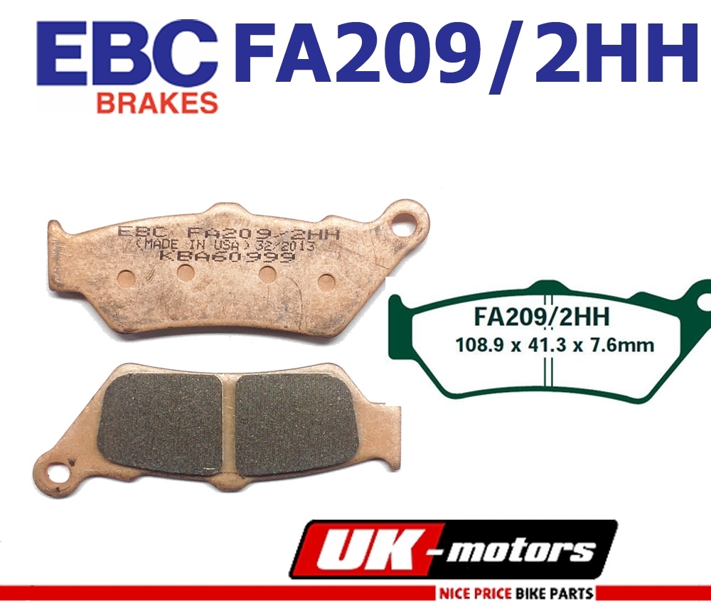 EBC Bremsen Set 2x MD834X + 2x FA209/2HH für BMW F 700 F 800 F700 F800