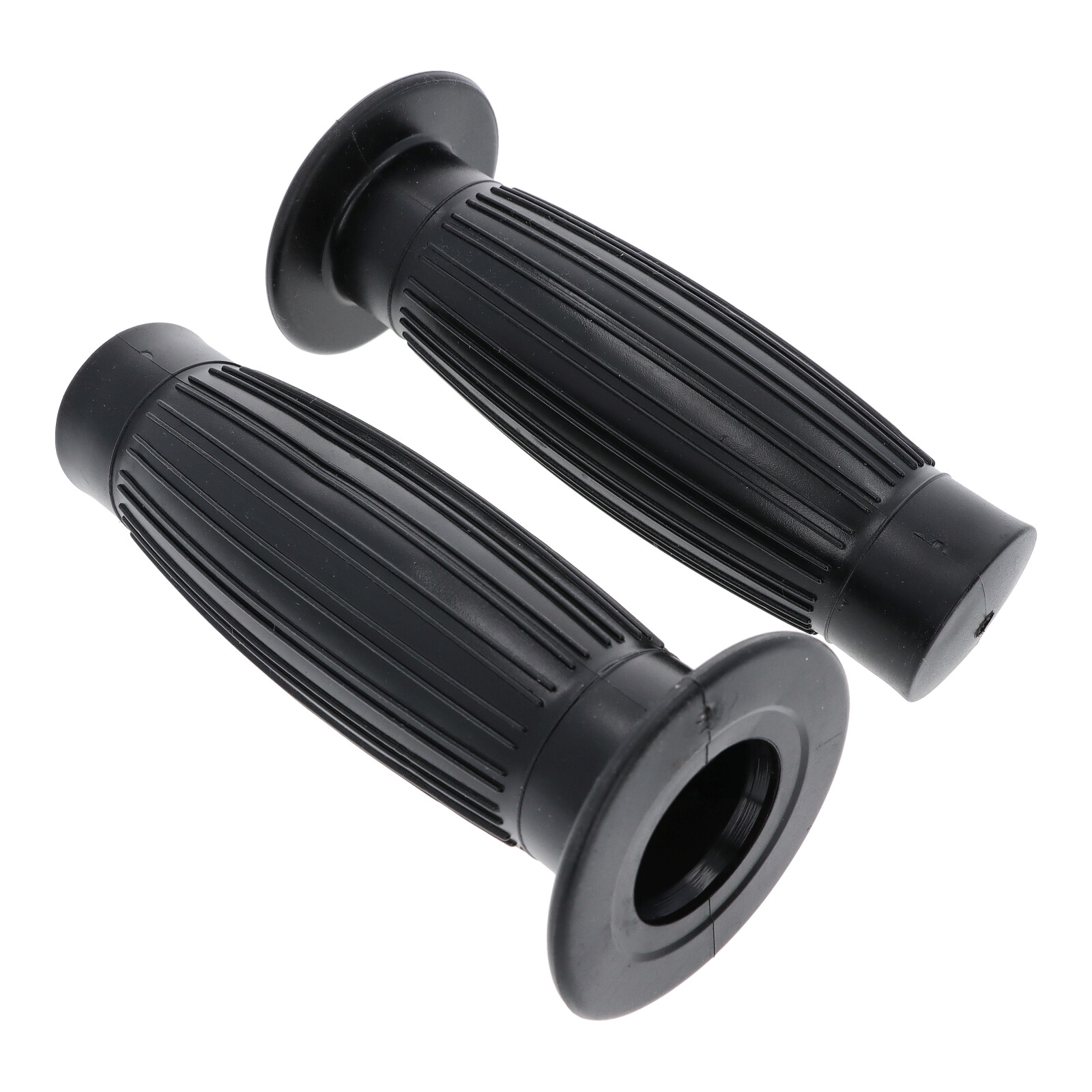 Retro Lenkergriffe Motorradgriffe Griffe Lenker 22mm Schwarz Bobber Cafe Racer 2