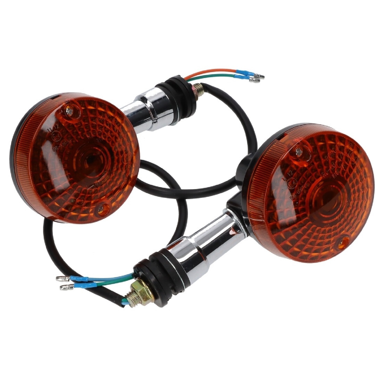 Blinkerleuchten Paar für vorne aus Kunststoff in schwarz für viele Fahrzeuge