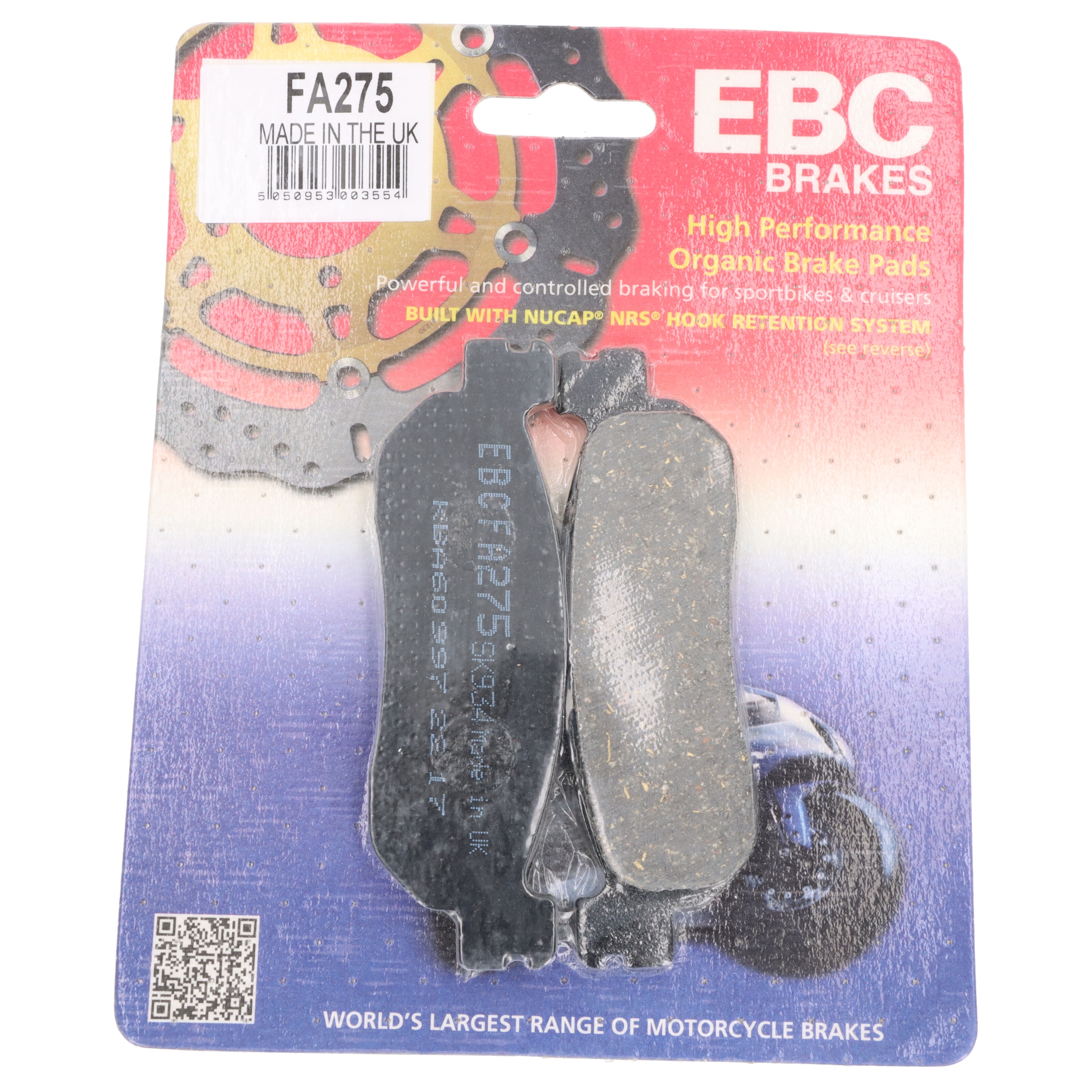 EBC Bremsbeläge FA275 für Yamaha TW YZF-R6 YZF-R1 XG 125 200 250 H N E