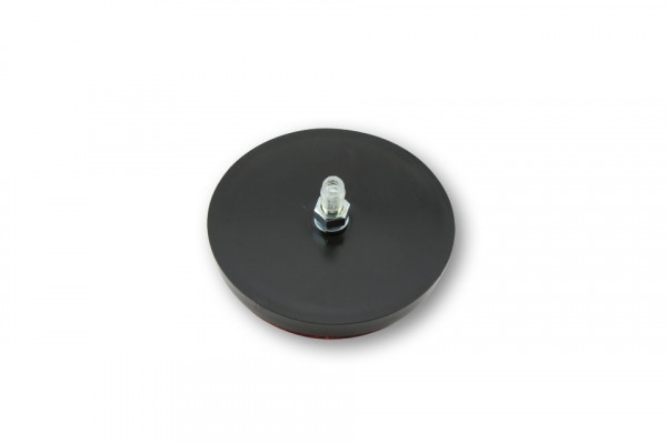 SHIN YO Rote Rückstrahler rund mit M5 Gewindebolzen, E-geprüft, Ø60 x 12 mm