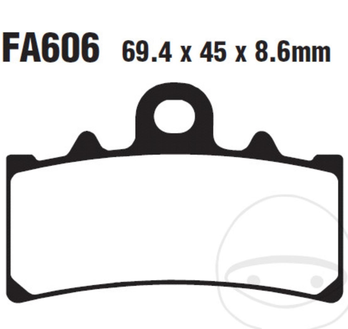 EBC FA606HH Sintermetall Bremsbeläge vorne für KTM Duke 125 200 390 RC BMW C400