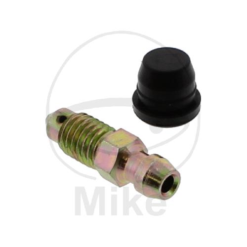 Entlüfterschraube mit Kappe Stahl glänzend M8x1.25 Länge 28mm