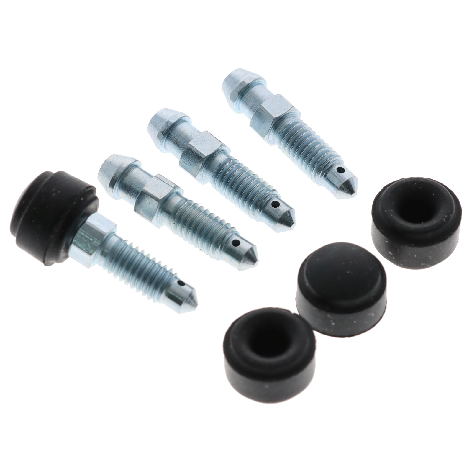 4x Quick Brake Bremssattel Entlüfterschraube Entlüftungsventile M6x1.00x29 SW7 mit Kappen