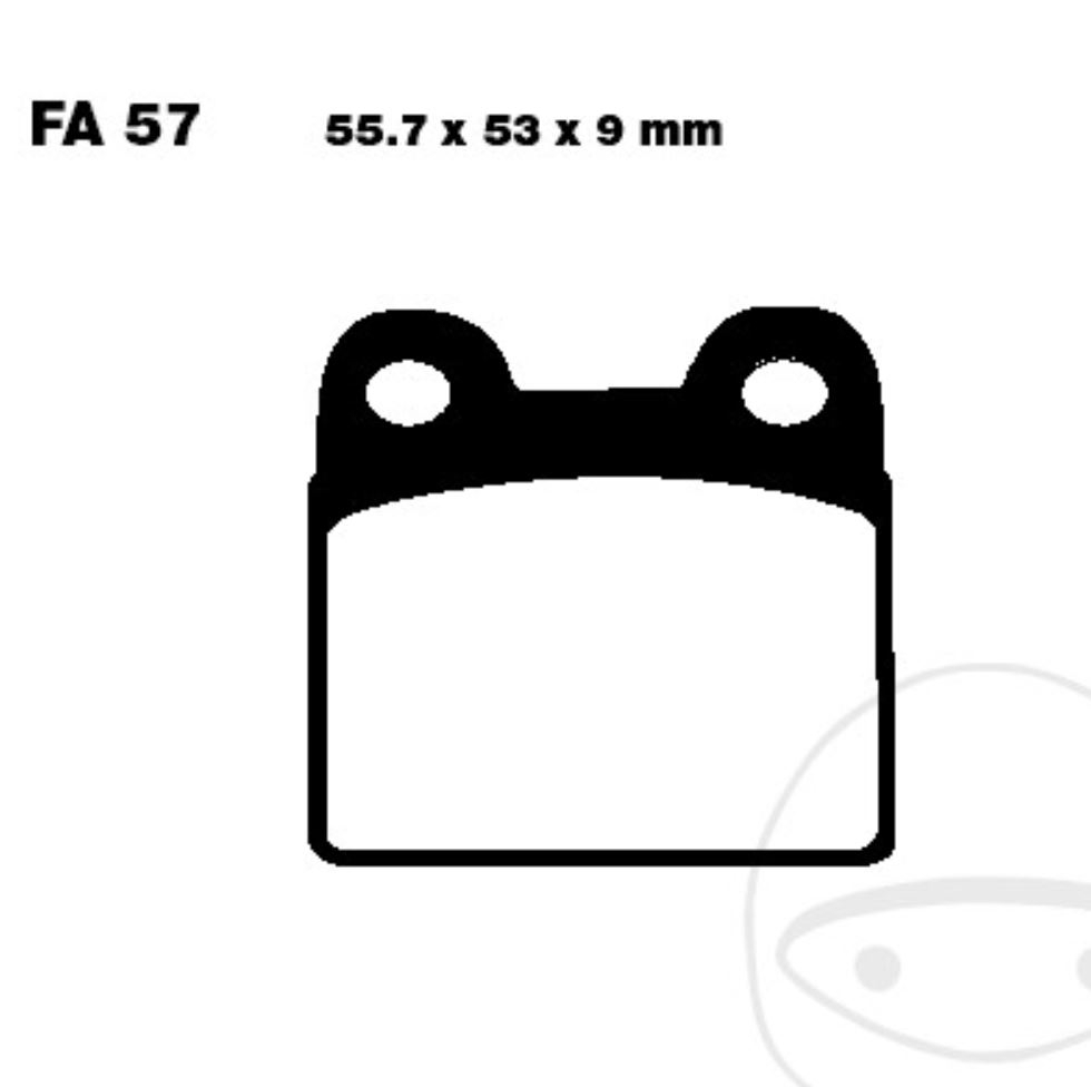 EBC Bremsbeläge FA057 für BMW R 45 65 S N LS 1. 2. Serie