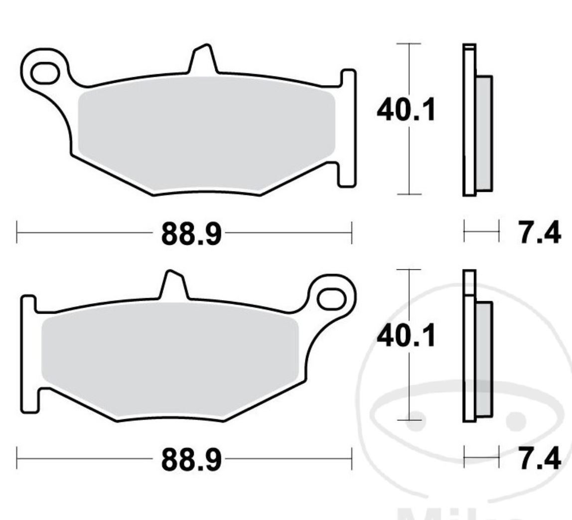 TRW Sintermetall Bremsbelagsatz für Suzuki B-King GSX1300 BK 2008-2012 vorne+hinten