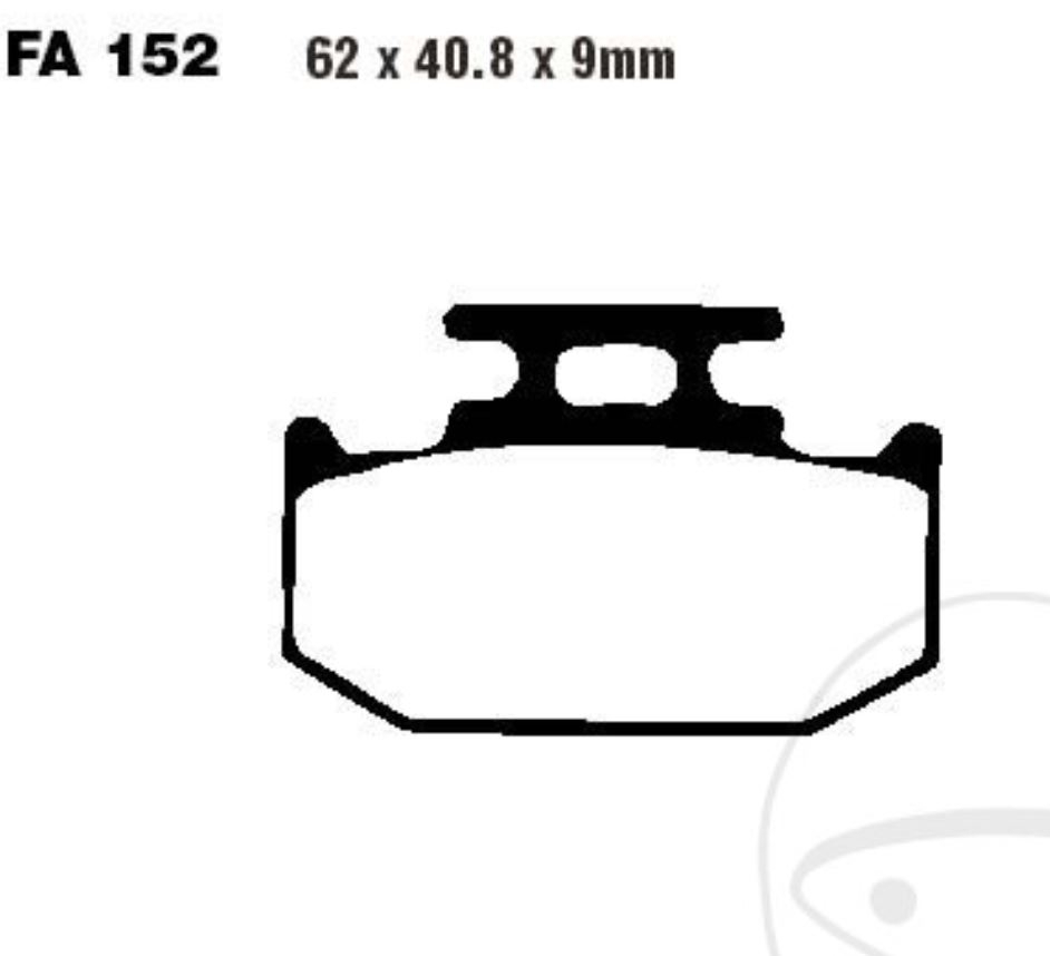 EBC Bremsbeläge FA152R für Kawasaki KLX KX 125 250 650 500 Suzuki DR 350