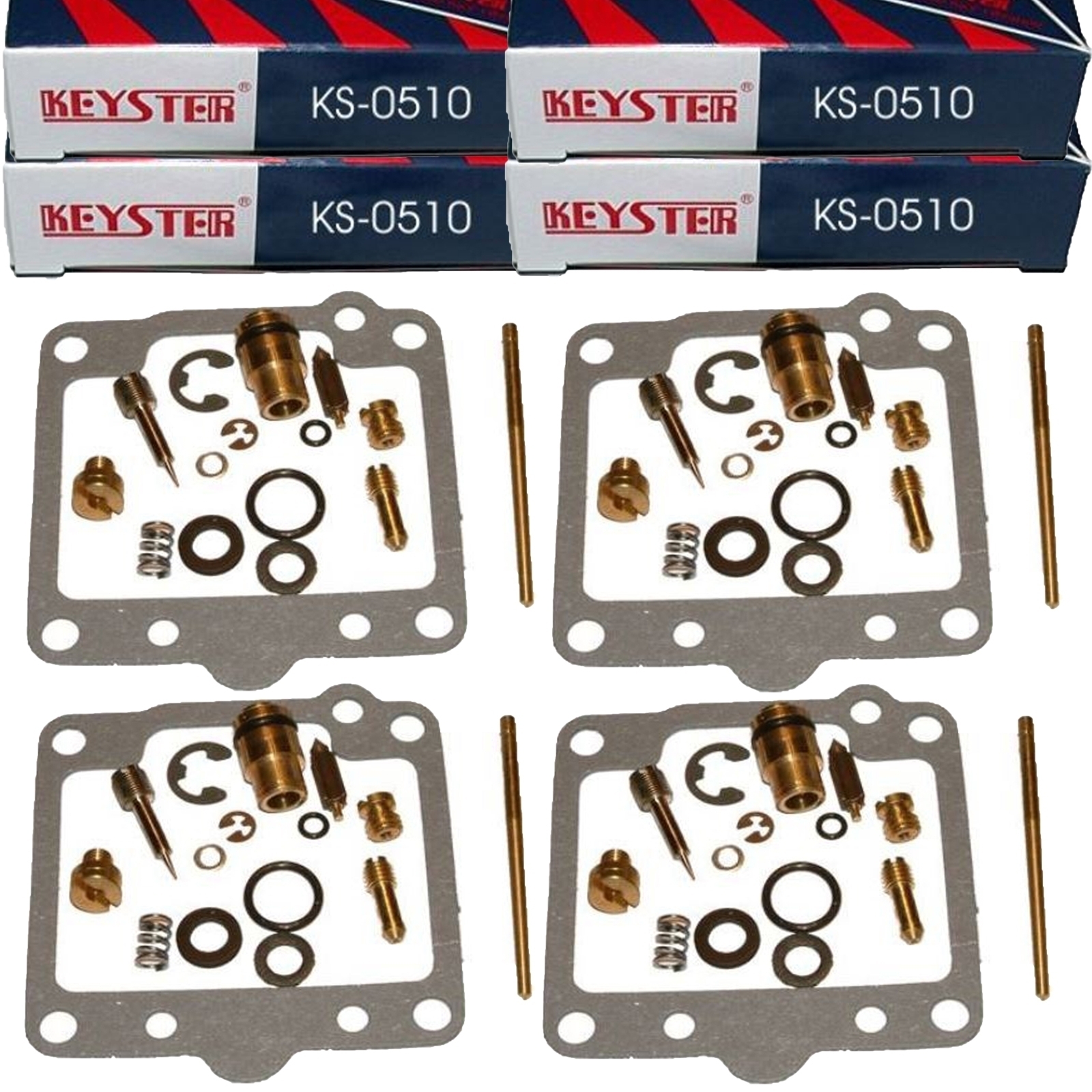 4x Keyster KS-0510 Vergaser Reparatursatz für Suzuki GS 850 G GL 1980 - 1981 GS850