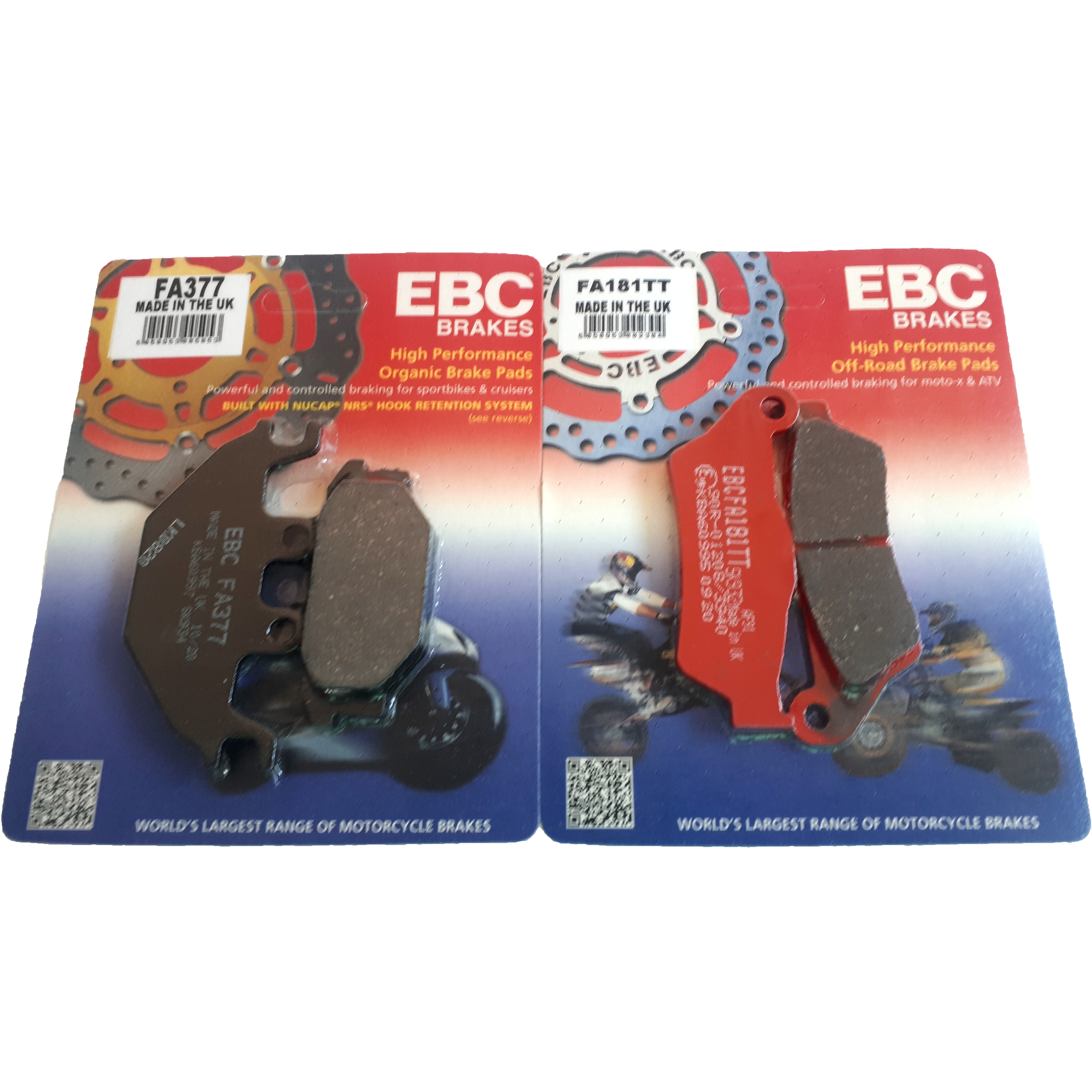 EBC Bremsbelagsatz für Yamaha YZF-R125 2008 - 2013 Anniversary 2012-2013 vorne + hinten
