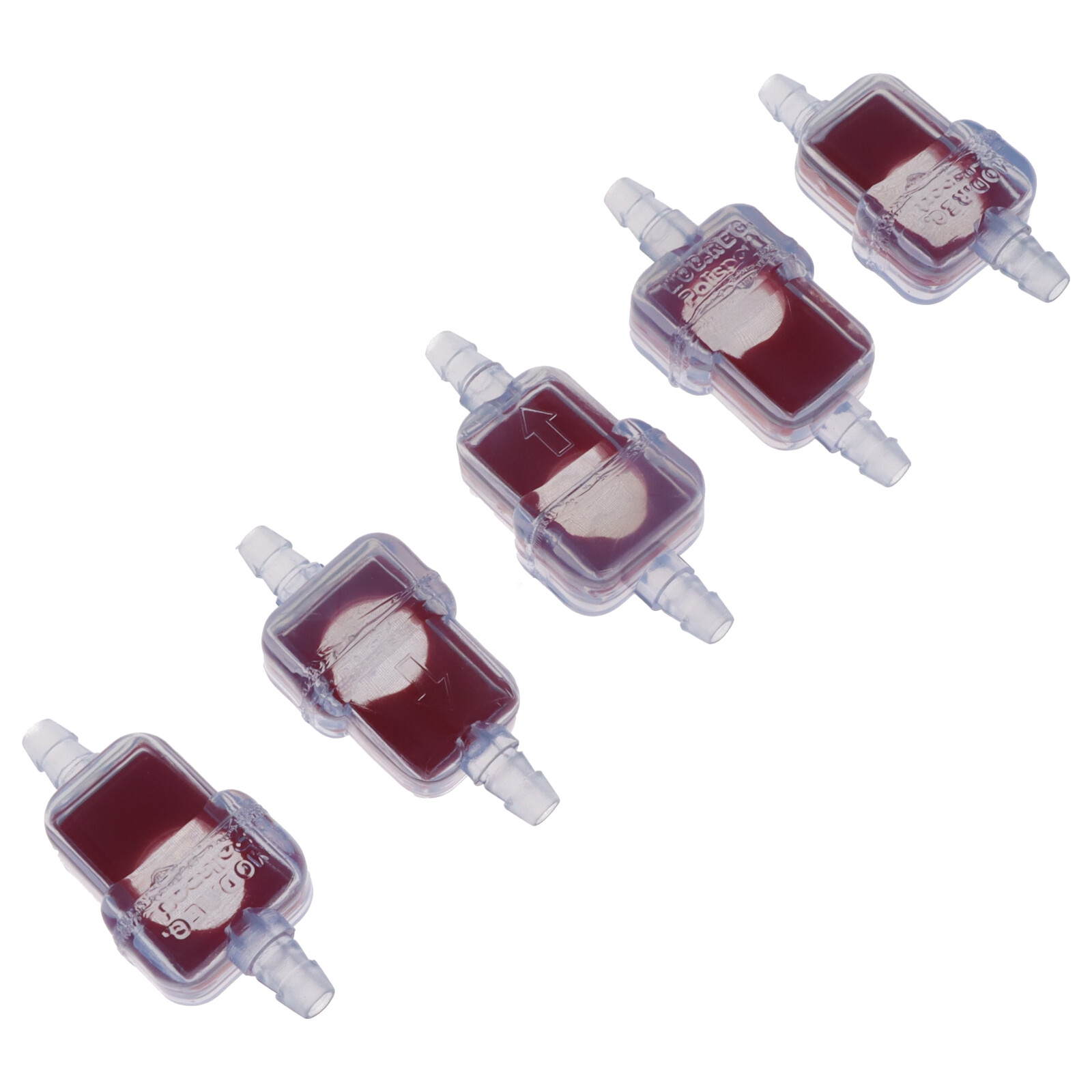 5x Universelle Benzinfilter Kraftstofffilter 6 mm für Motorrad Moped Roller PKW Quad