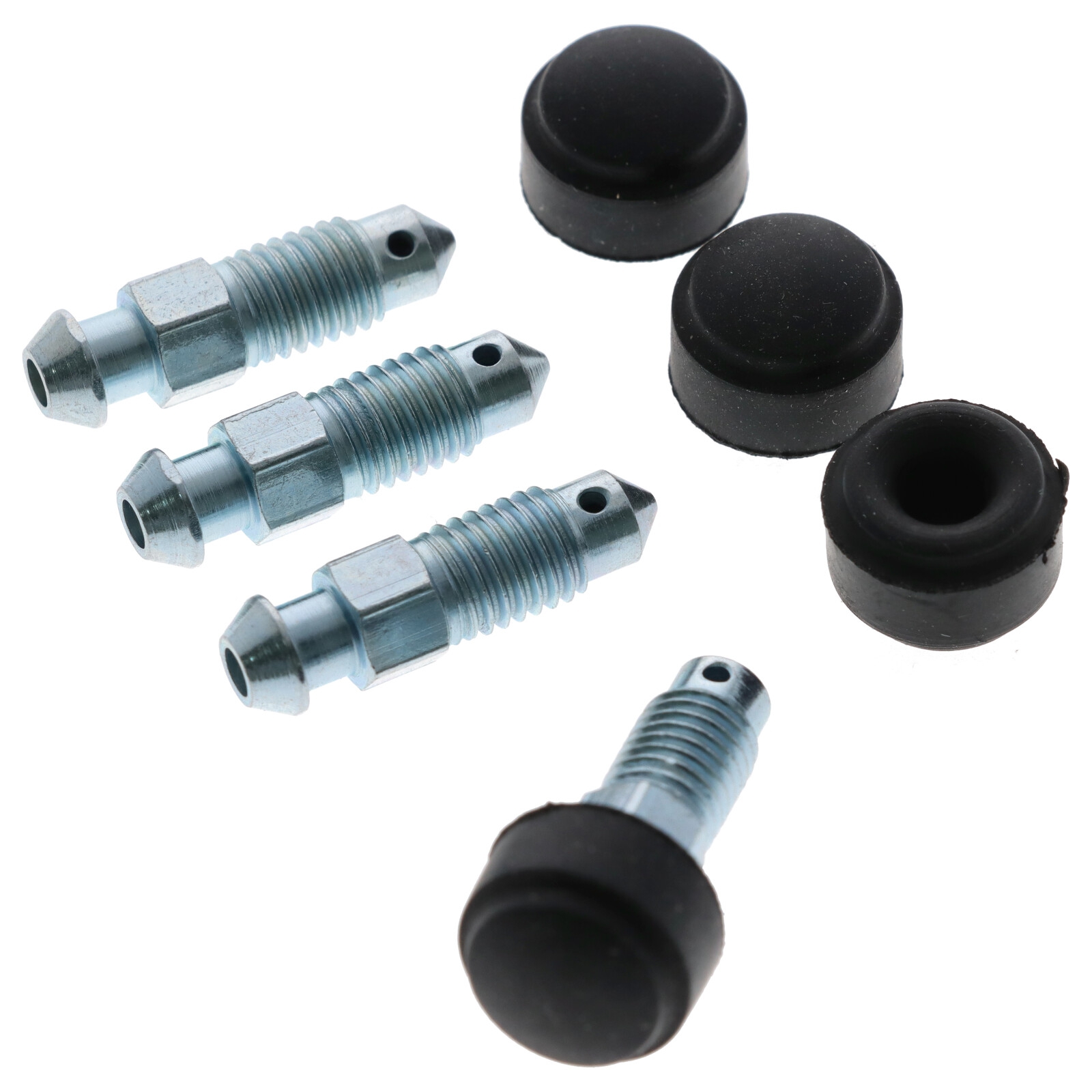 4x Quick Brake QB0053X-4 Bremssattel Entlüfterschraube Entlüftungsventile M7x1x25.7 mit Kappen