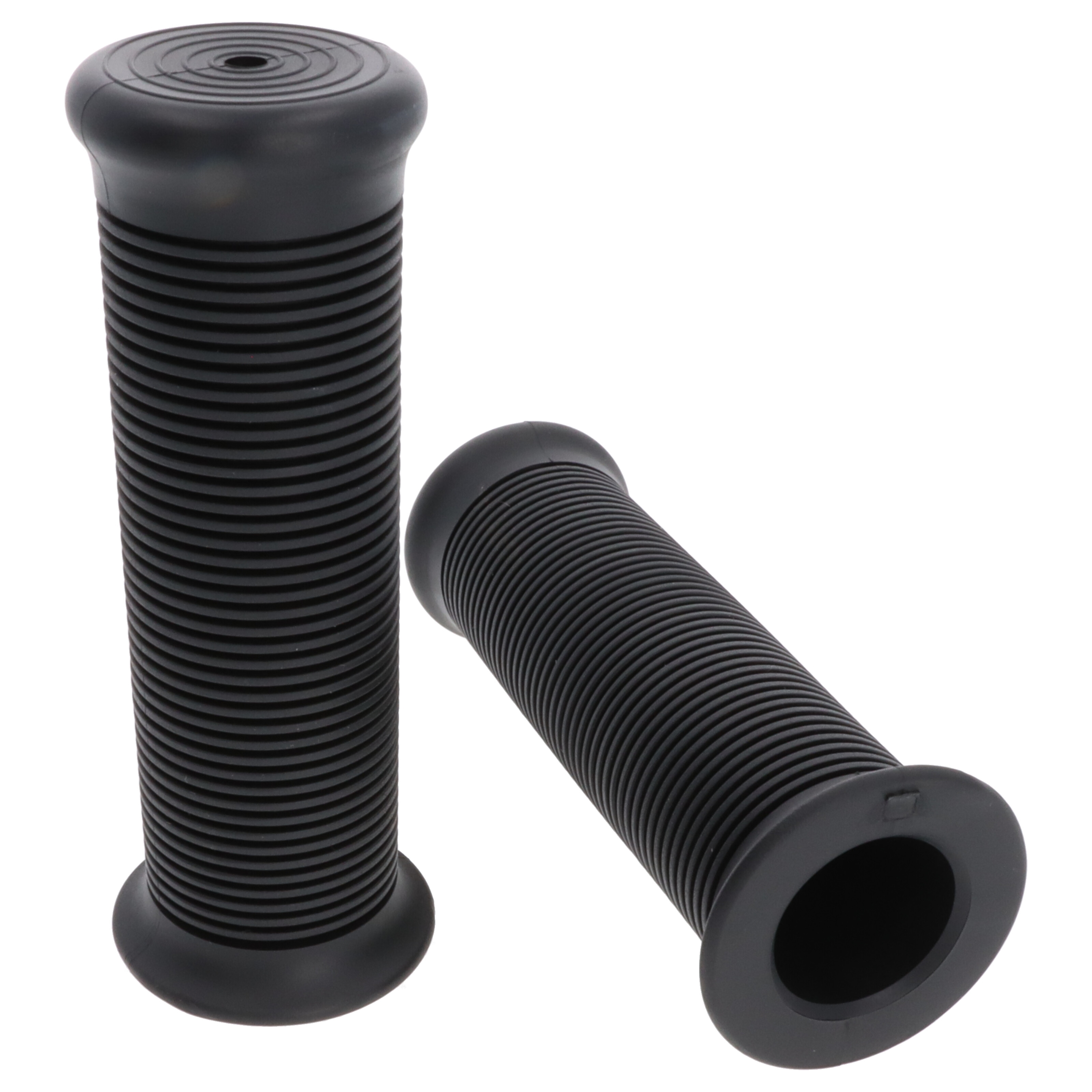 Retro Motorrad Roller Griffgummis 25 mm schwarz ID 25/28 mm für Café Racer
