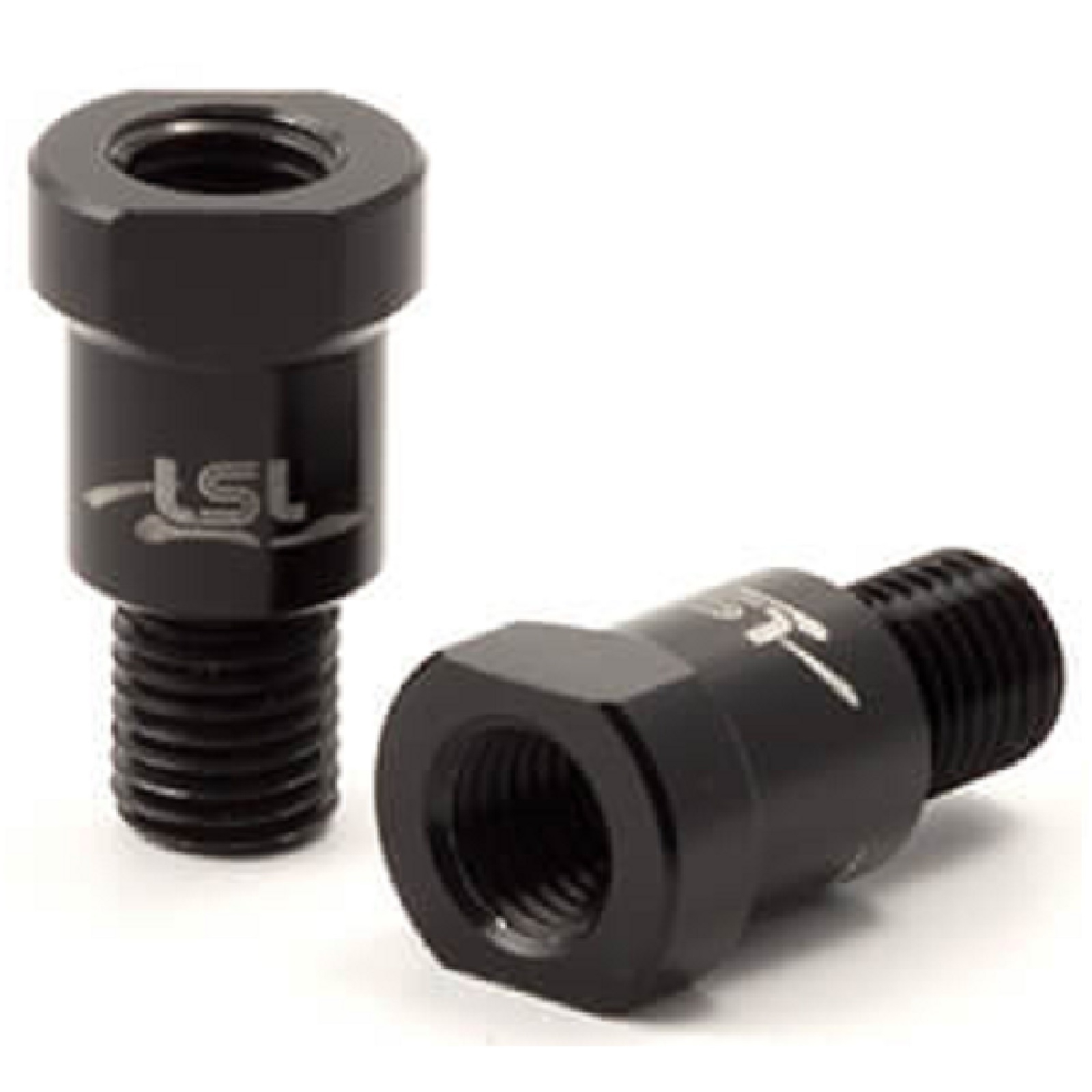 Spiegeladapter M10 x 1,25 Linksgewinde am Fahrzeug auf M10 x 1,25 Spiegel