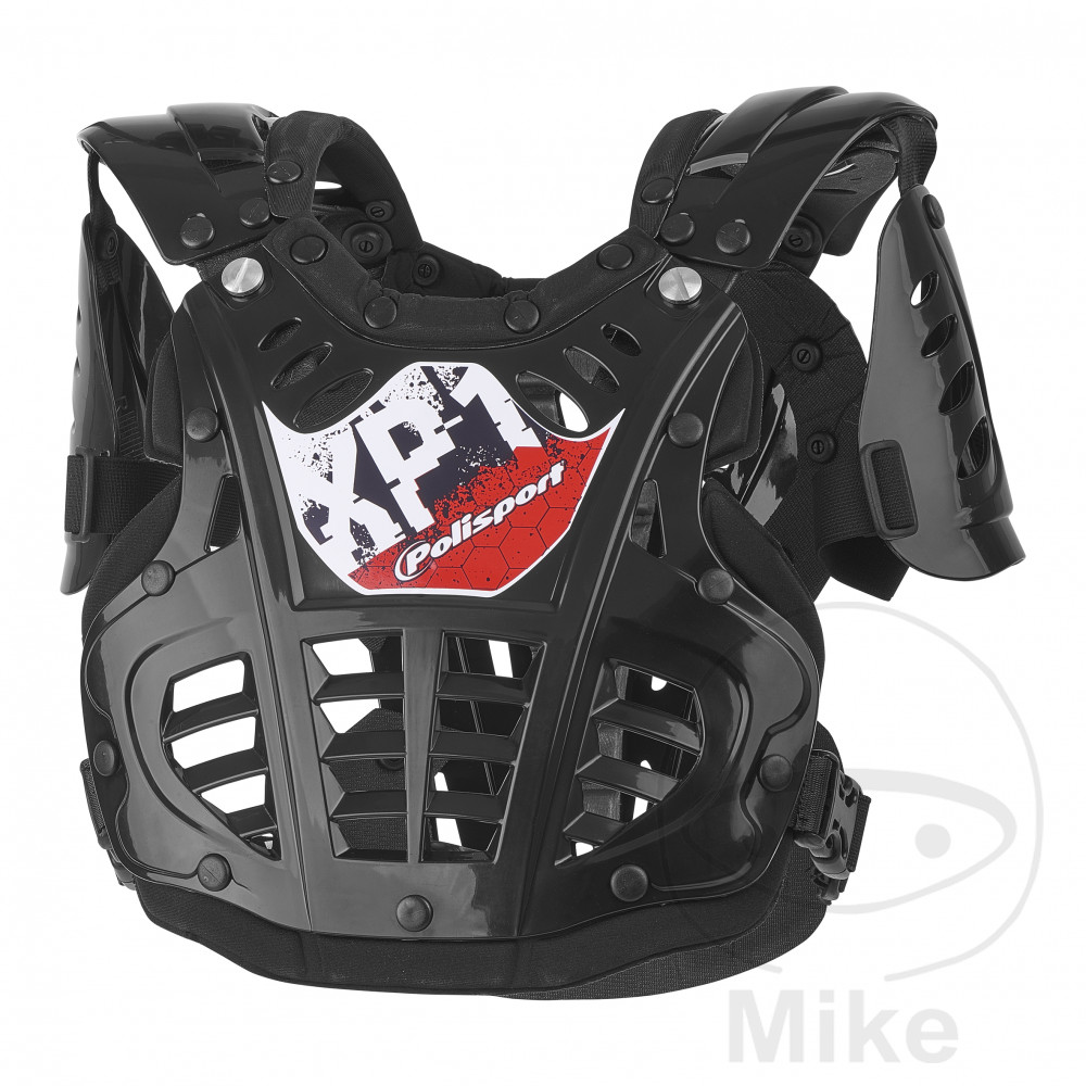 Polisport Brustpanzer XP1 Mini schwarz/silber