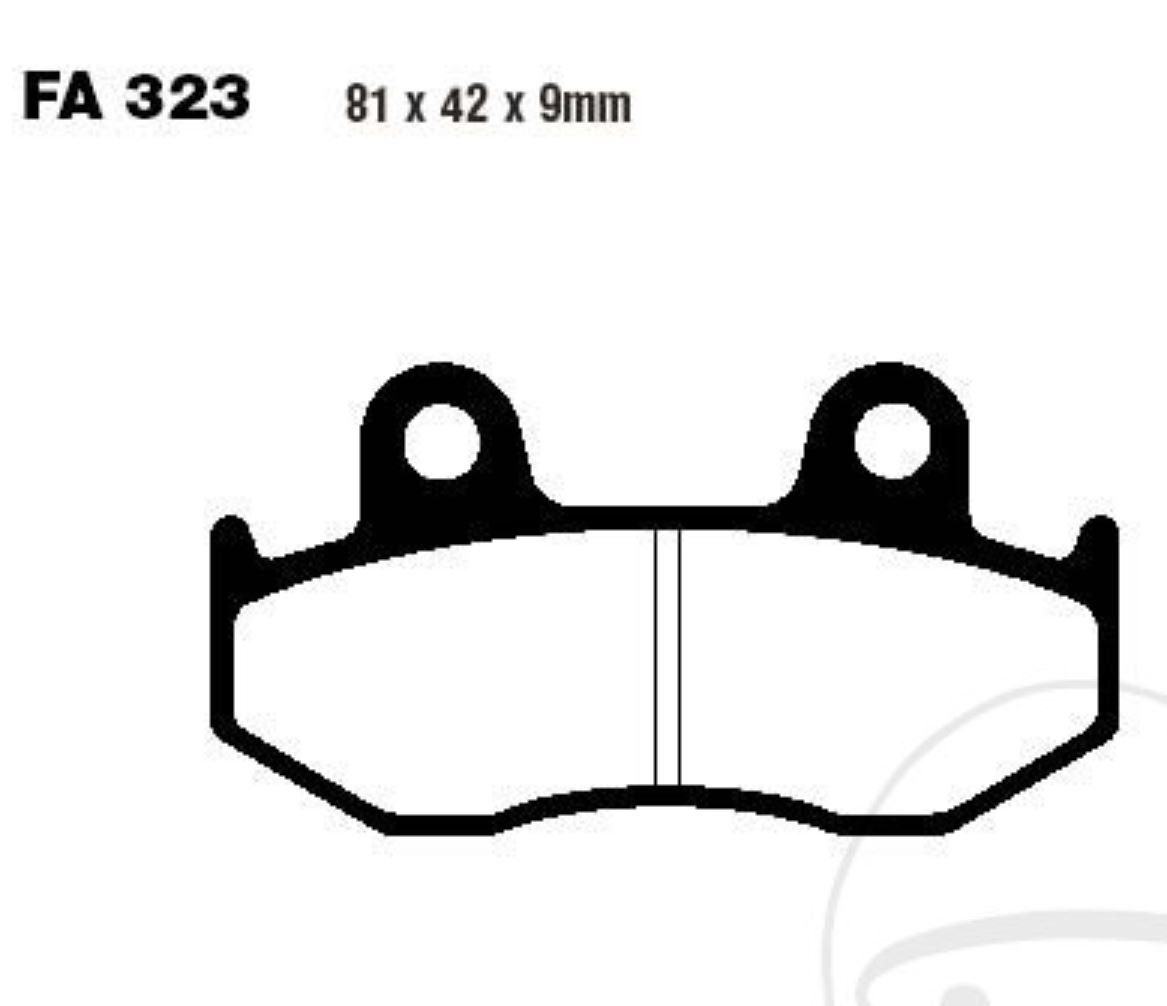 EBC Bremsbeläge FA323R für Yamaha YFZ 450 YFM 700