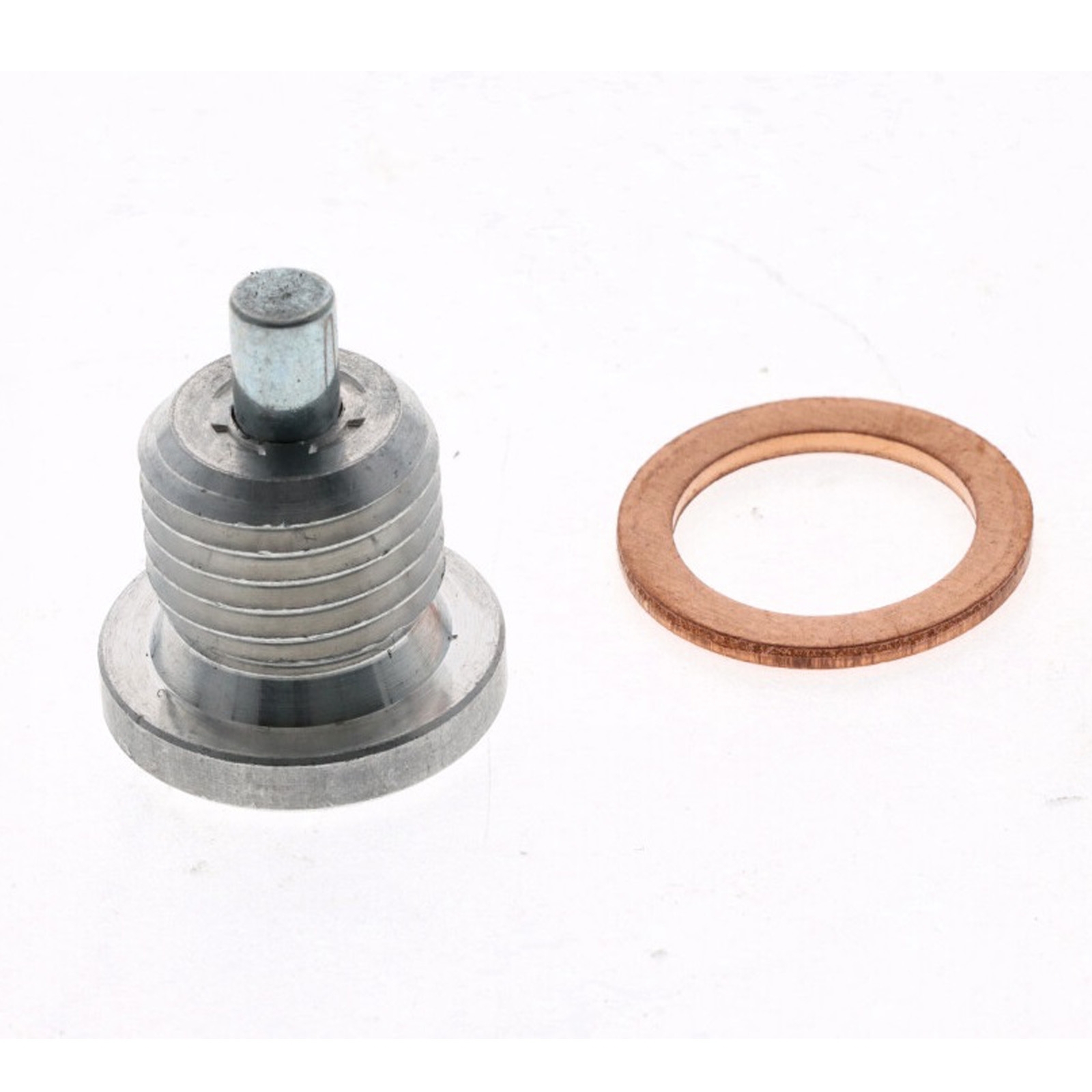 Magnetische Ölablassschraube M14x1.5 mm Aluminium Silber + Kupfer Dichtring